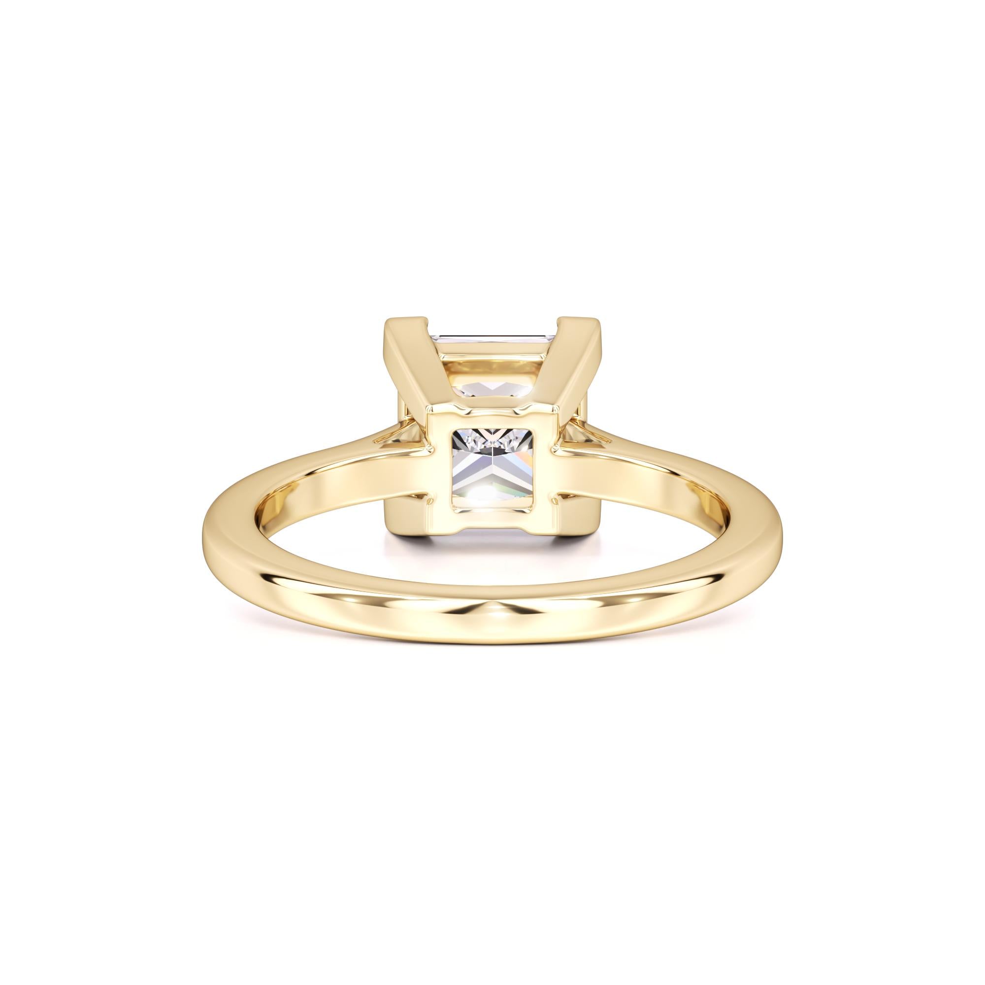 Charlee Moissanite Ring | Yellow Gold | 3