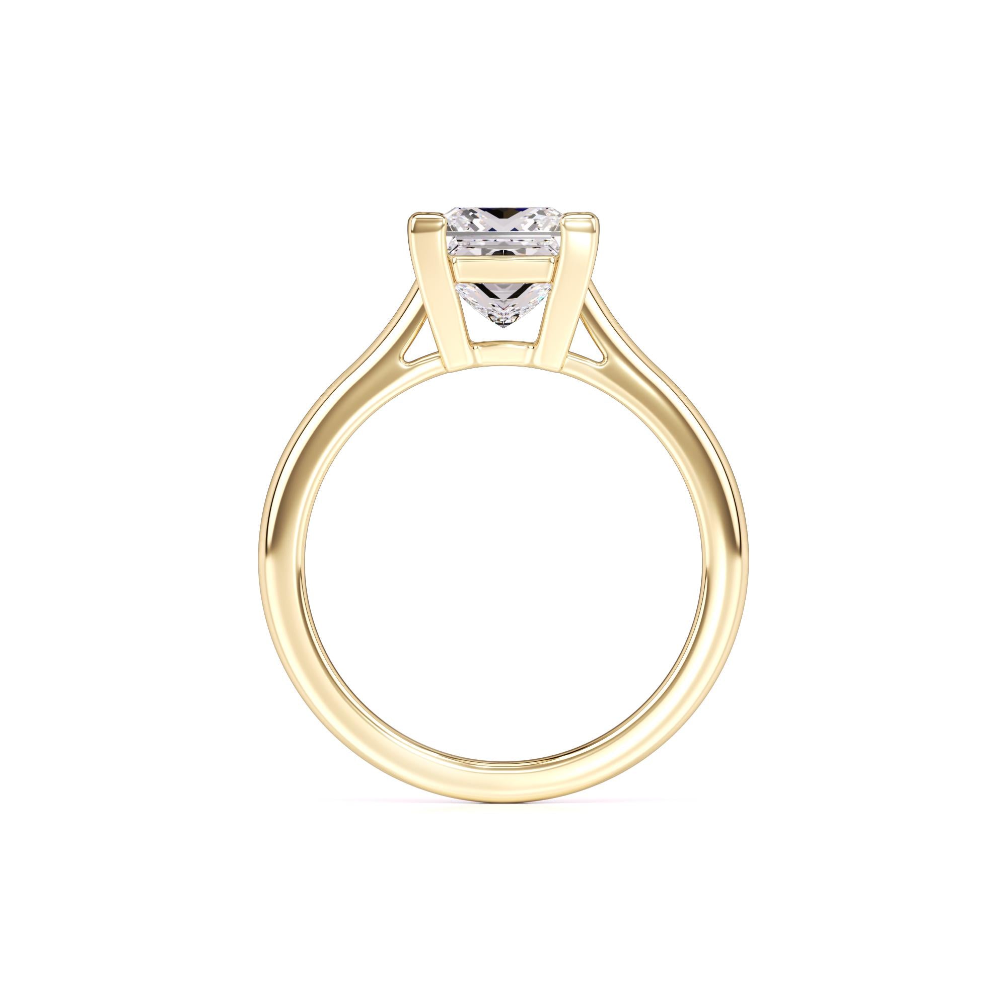 Charlee Moissanite Ring | Yellow Gold | 4