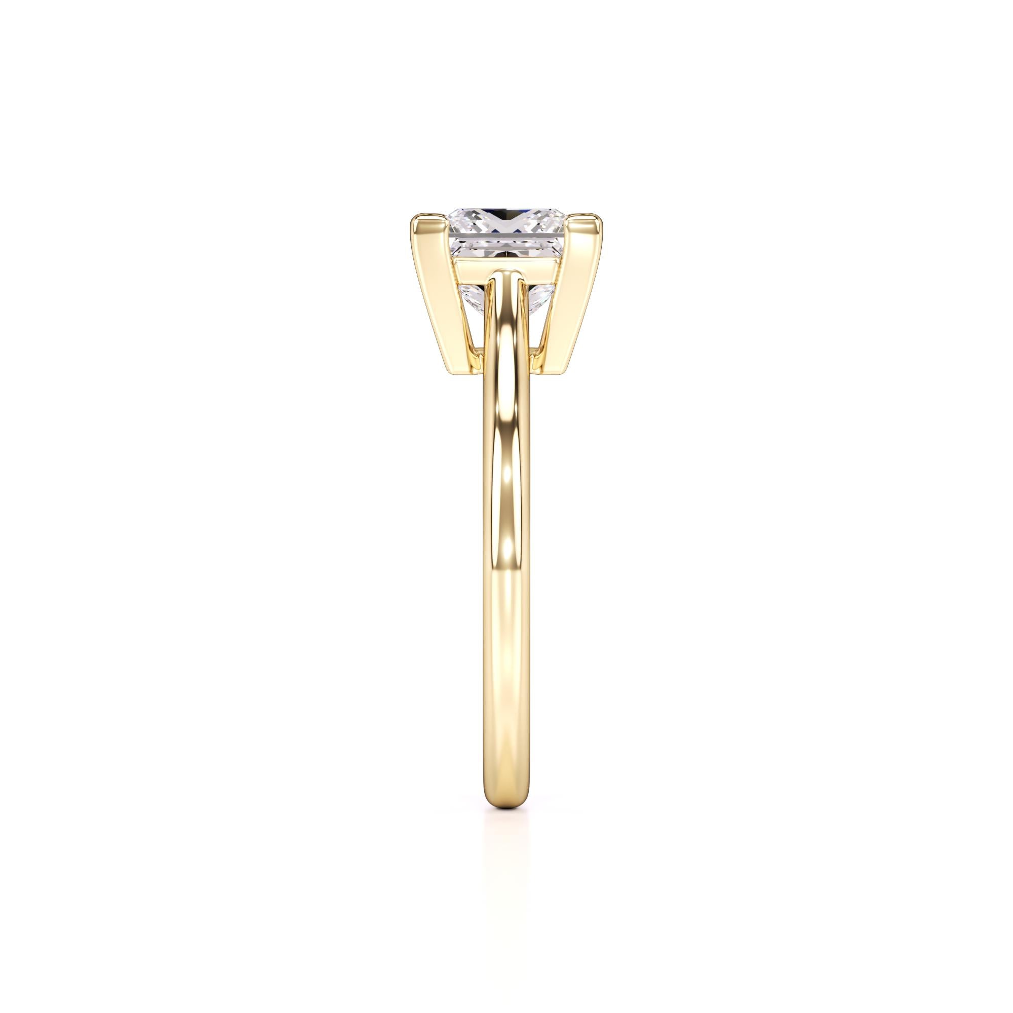 Charlee Lab Grown Diamond Ring | Yellow Gold | 4