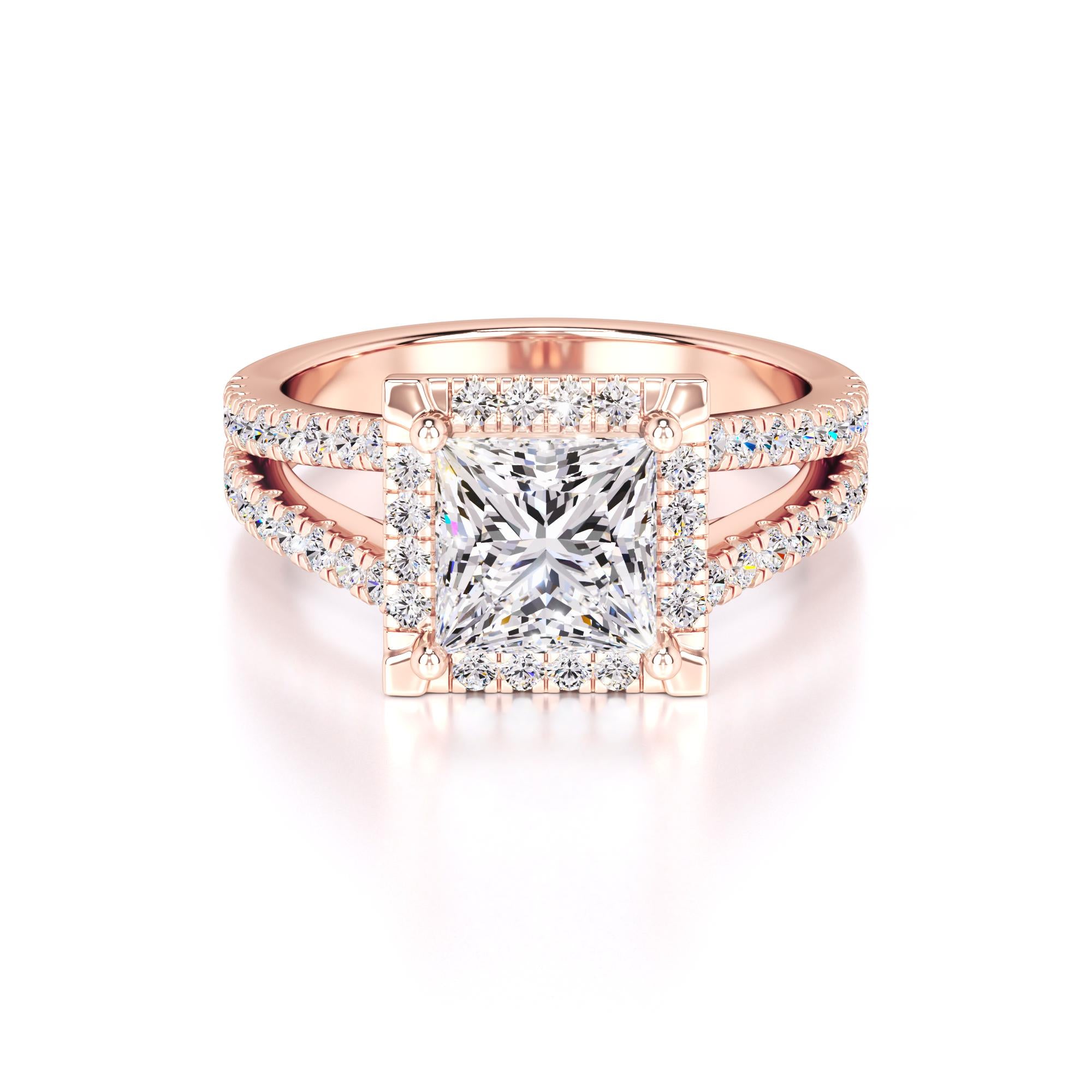 Dallas Lab Grown Diamond Ring | Rose Gold | 1