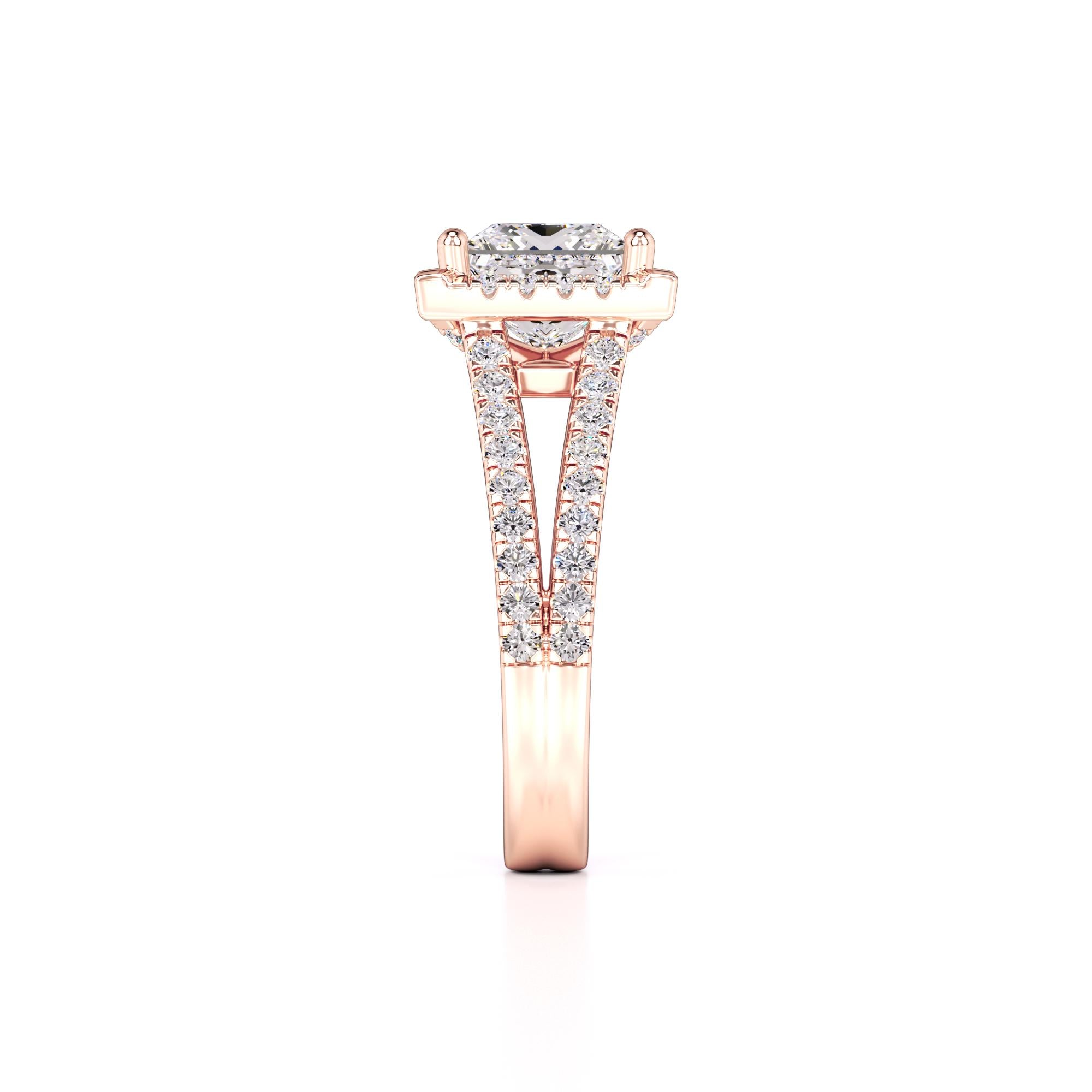 Dallas Lab Grown Diamond Ring | Rose Gold | 4