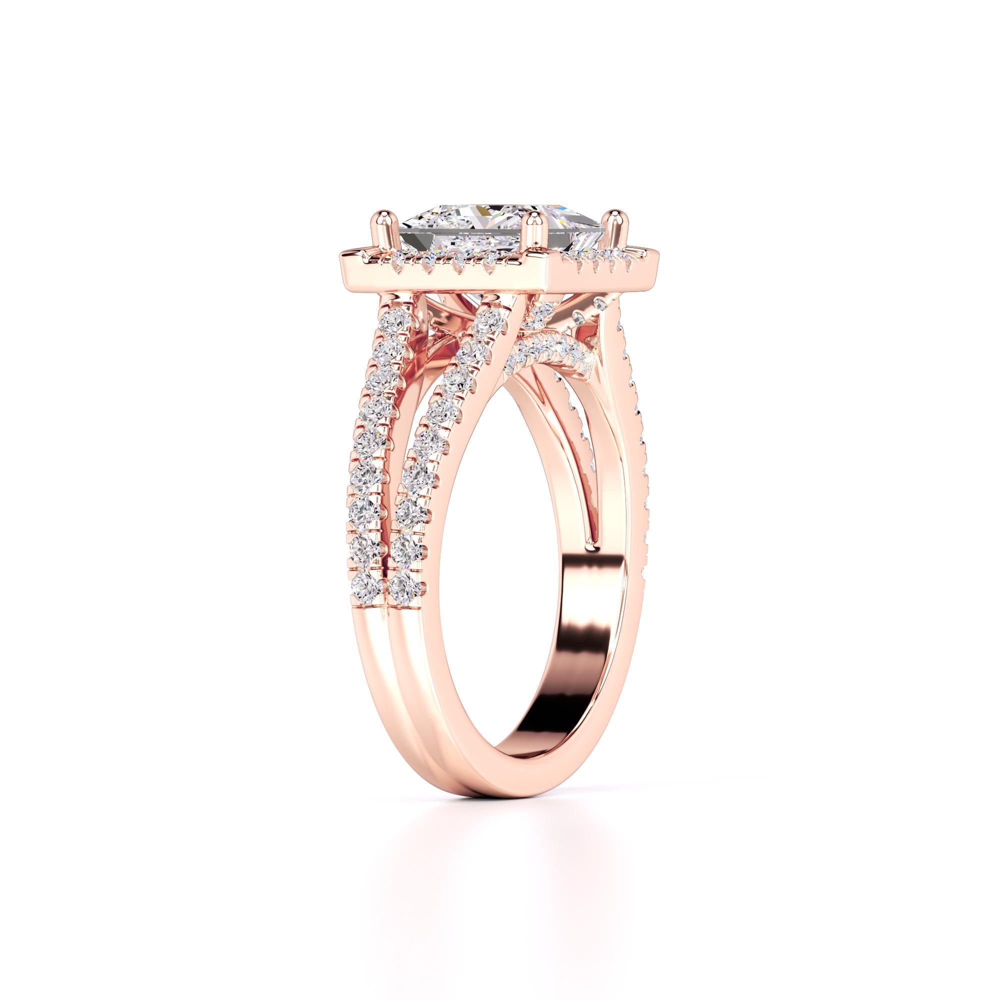 Dallas Lab Grown Diamond Ring | Rose Gold | 3