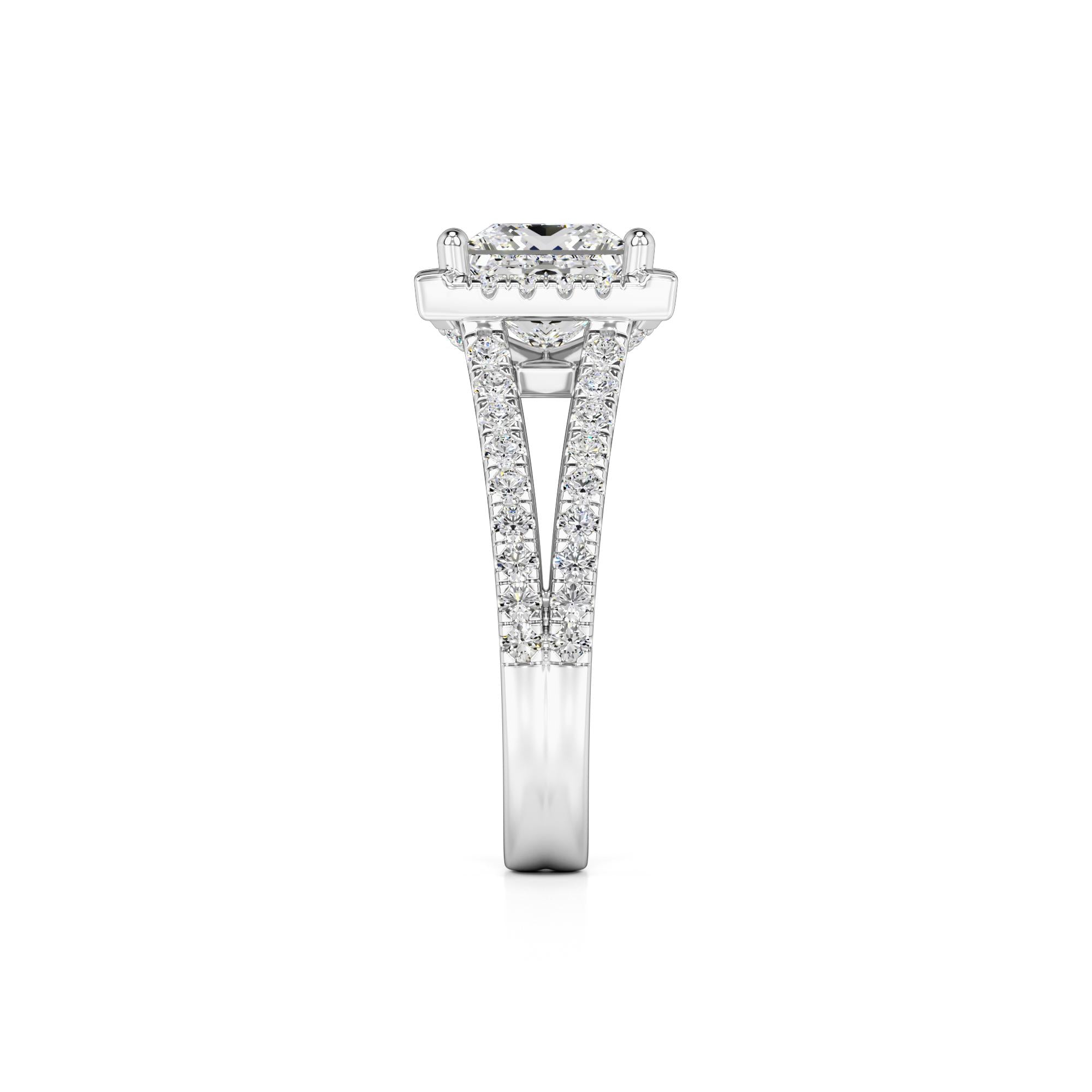 Dallas Lab Grown Diamond Ring | White Gold | 4