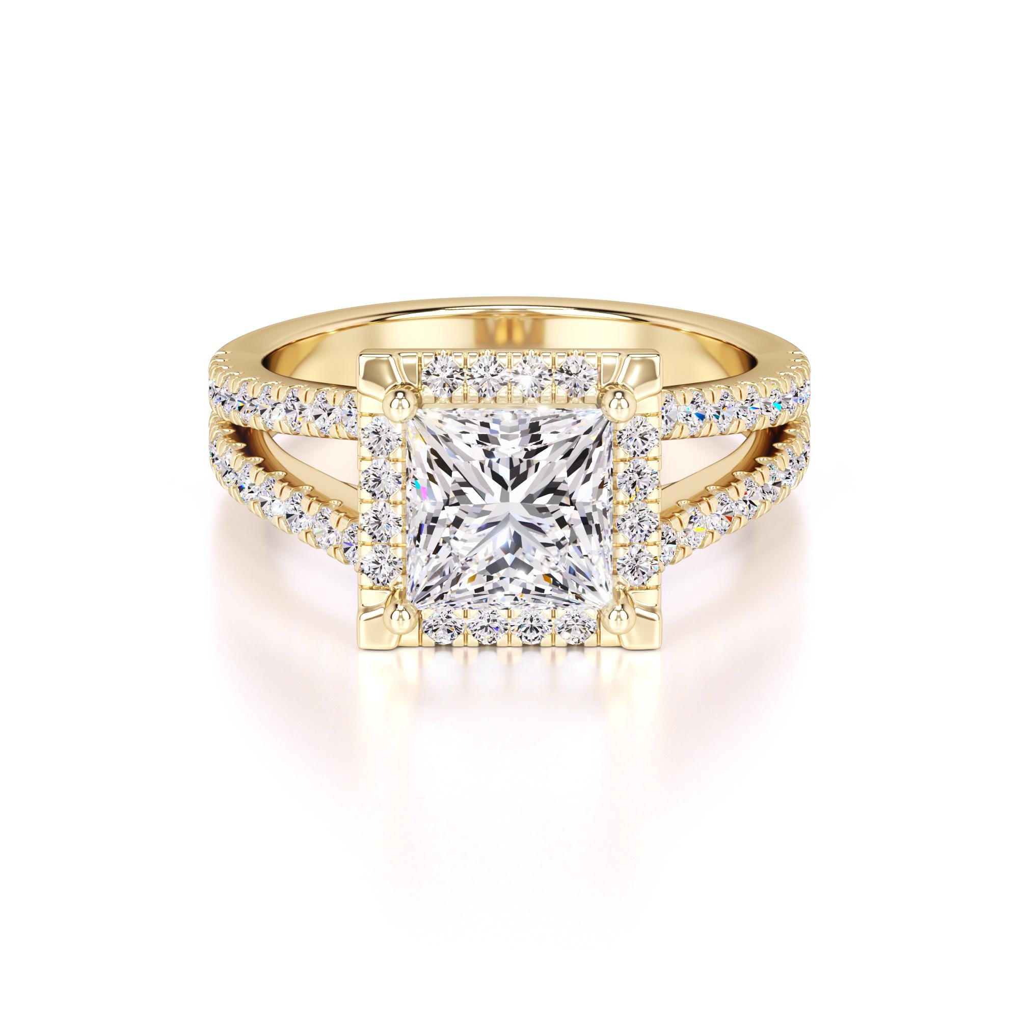 Dallas Lab Grown Diamond Ring | Yellow Gold | 1