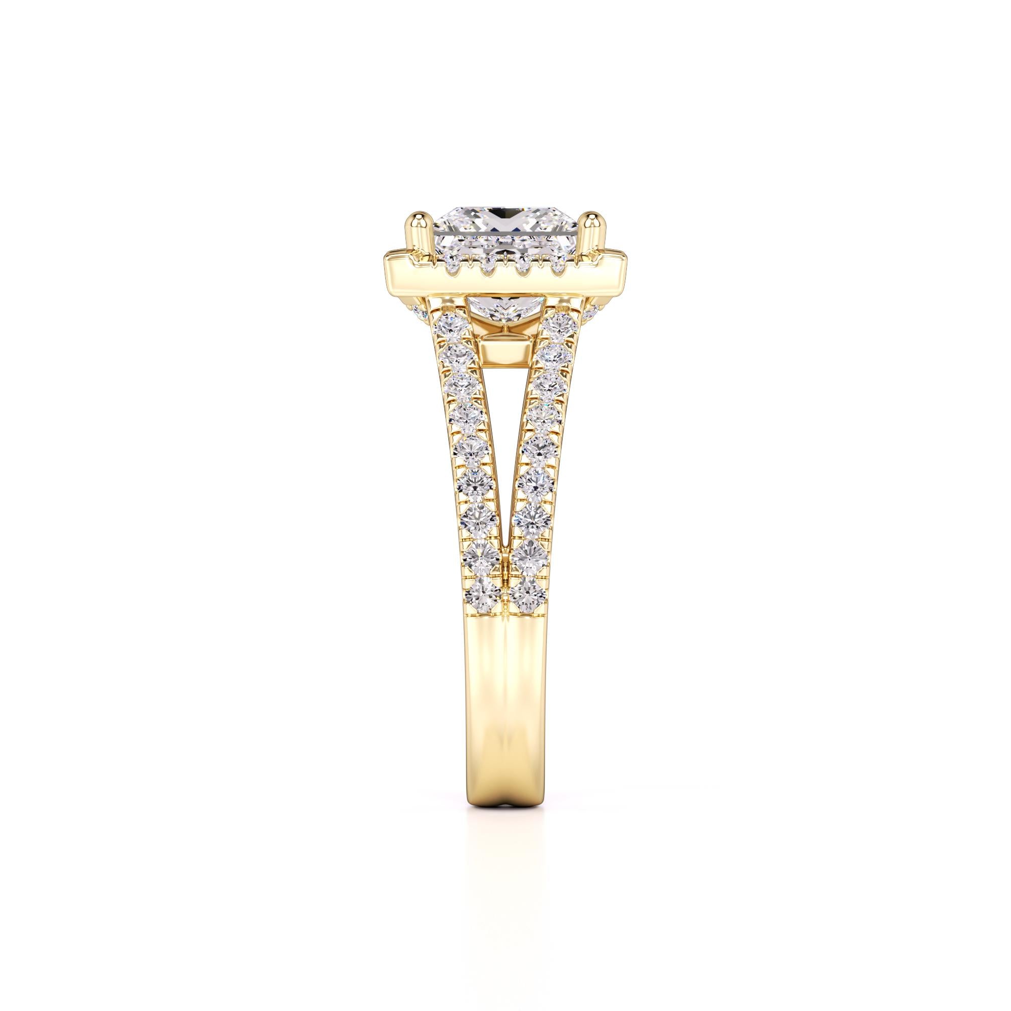 Dallas Lab Grown Diamond Ring | Yellow Gold | 4