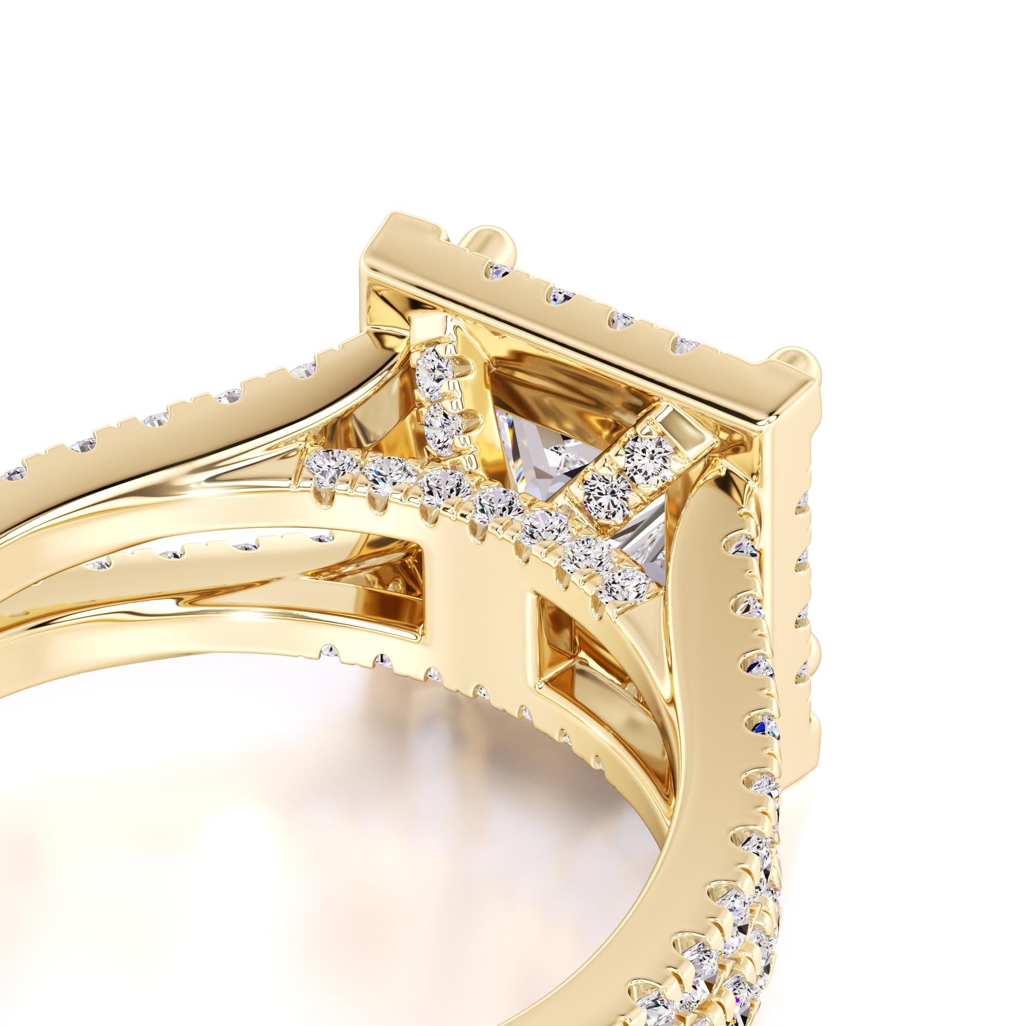 Dallas Lab Grown Diamond Ring | Yellow Gold | 2