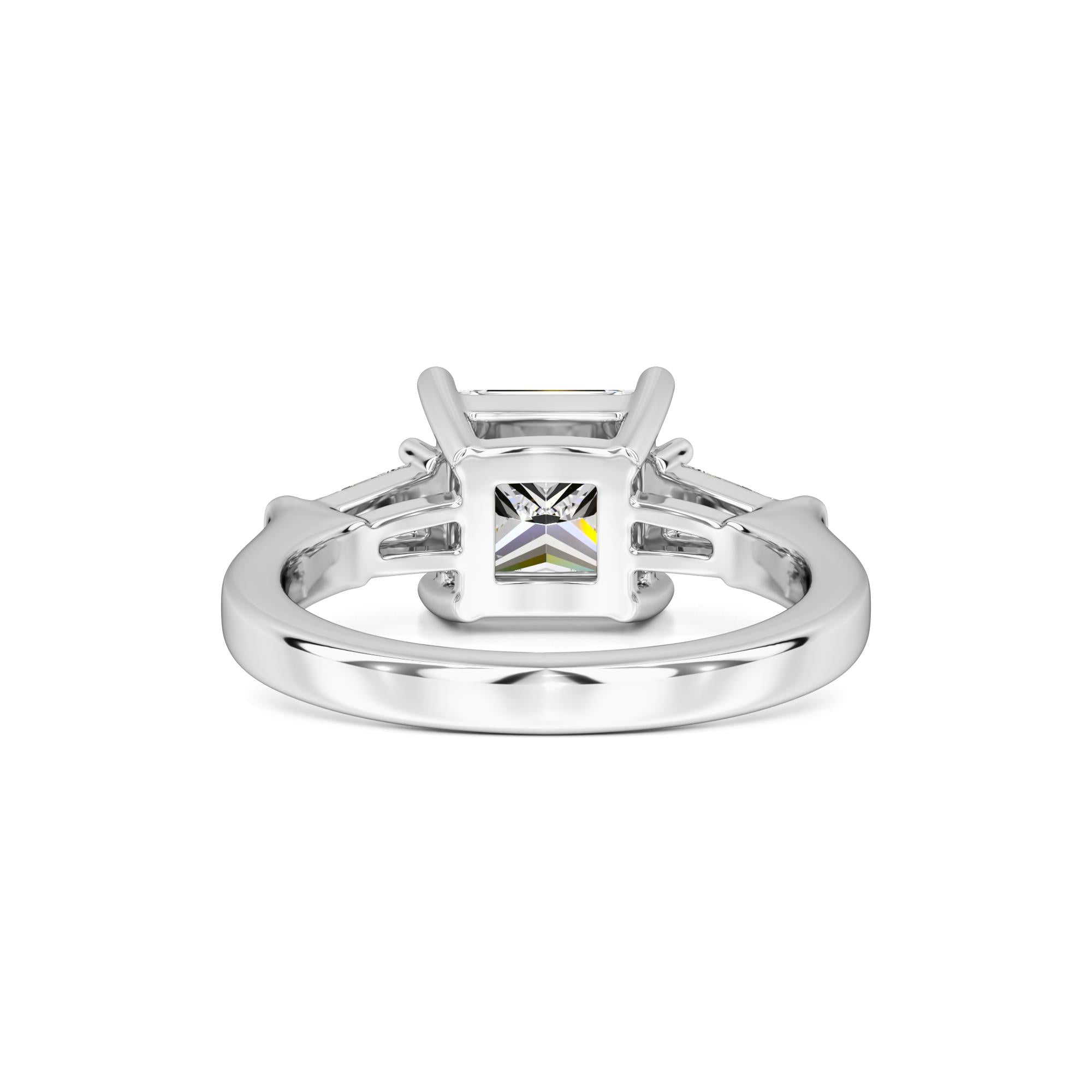Kora Moissanite & Lab Grown Diamond Ring | White Gold | 3