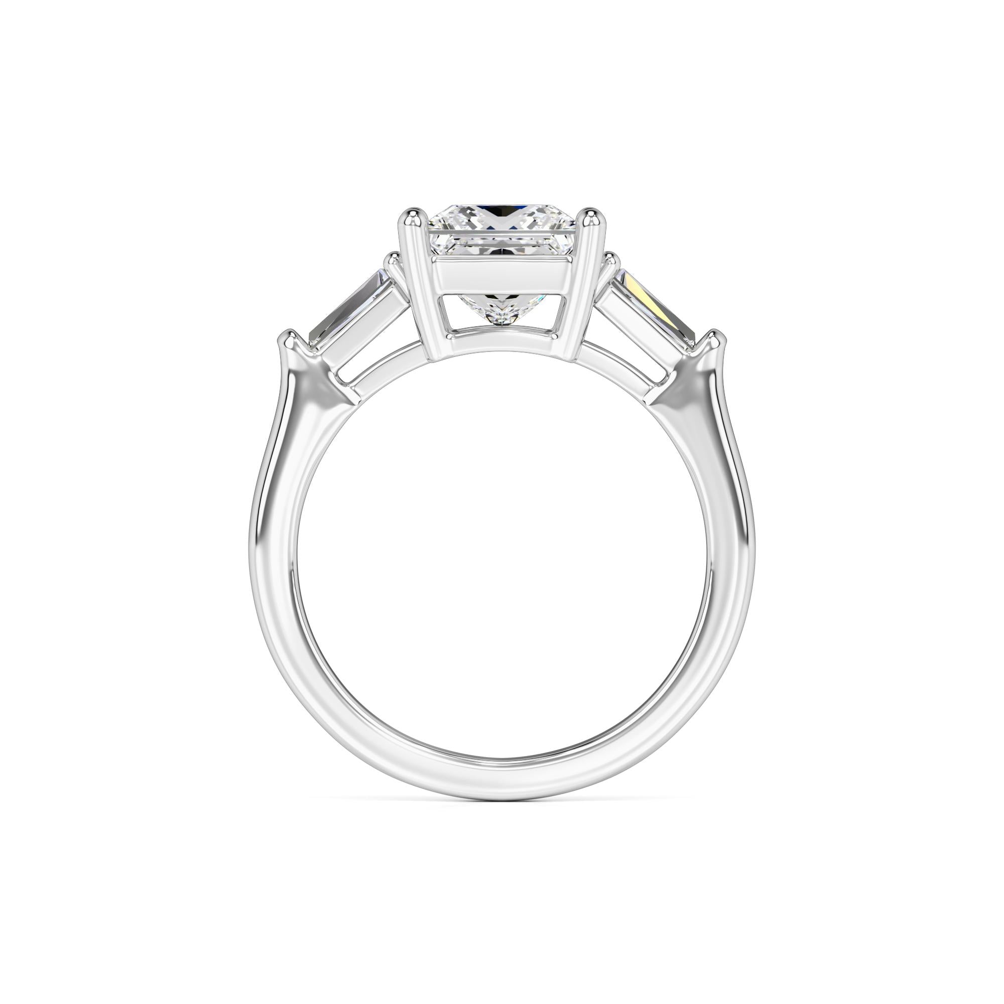 Kora Moissanite & Lab Grown Diamond Ring | White Gold | 4
