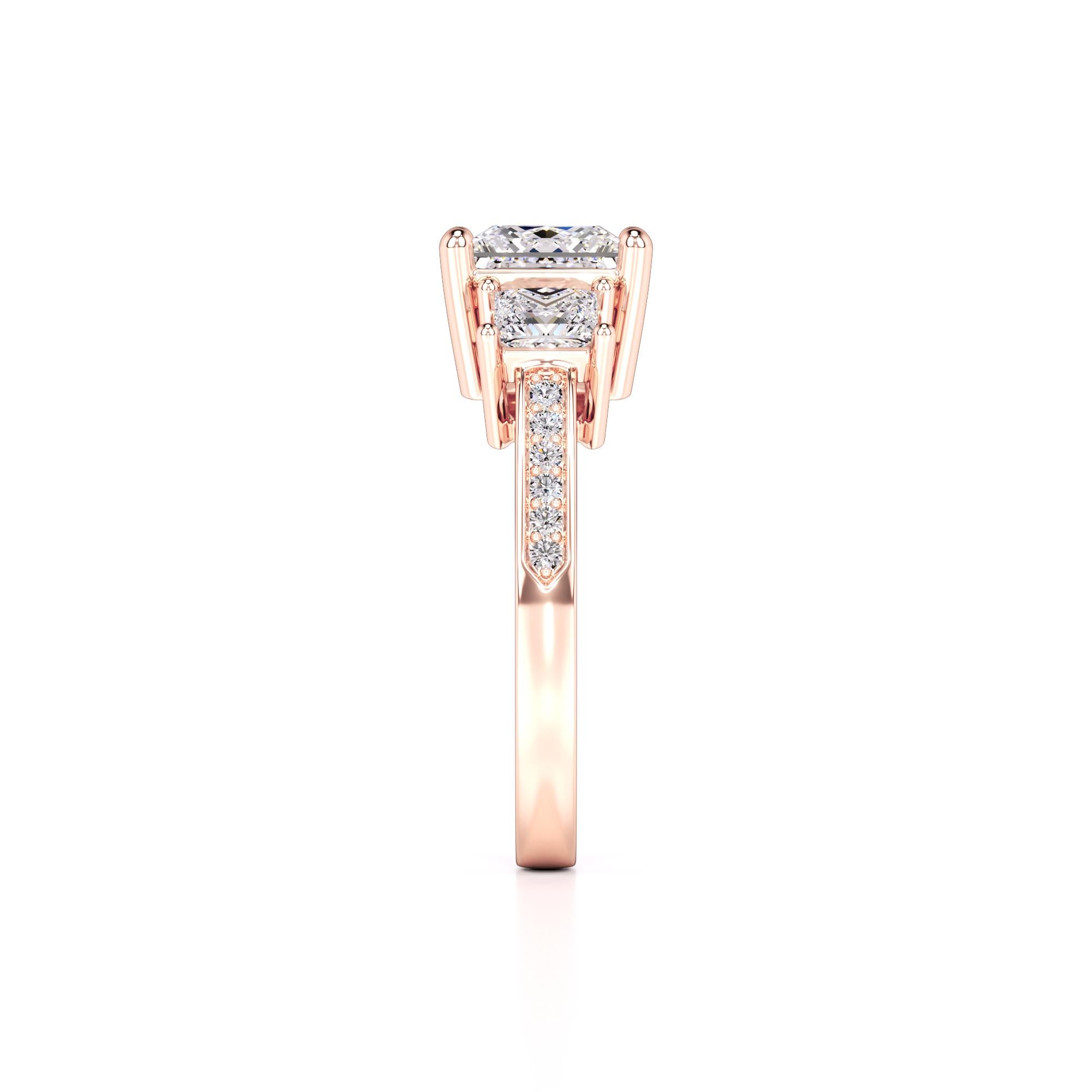 Mabel Lab Grown Diamond Ring | Rose Gold | 4