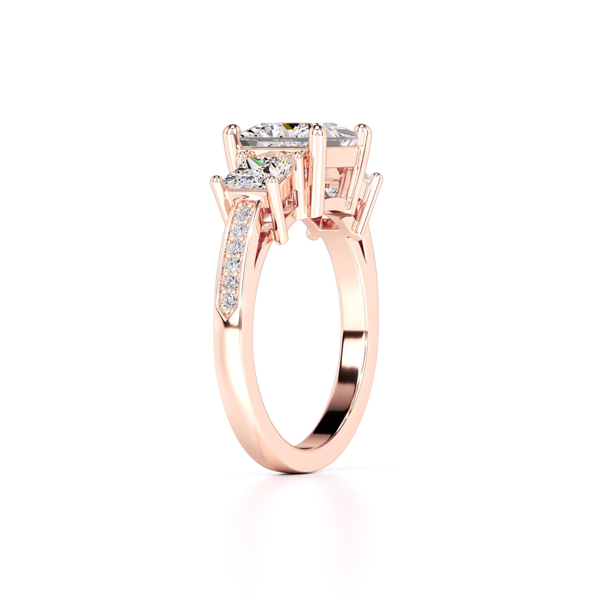 Mabel Lab Grown Diamond Ring | Rose Gold | 3