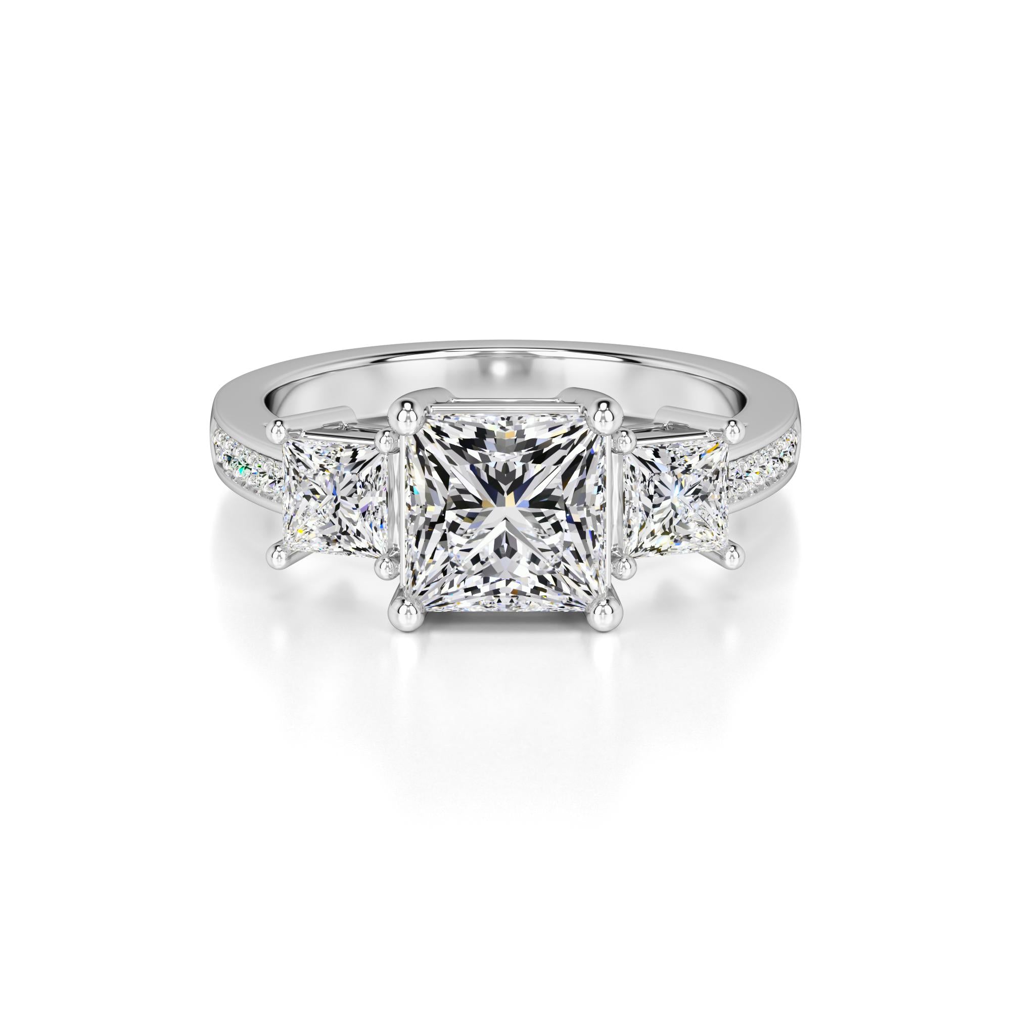 Mabel Lab Grown Diamond Ring | White Gold | 1