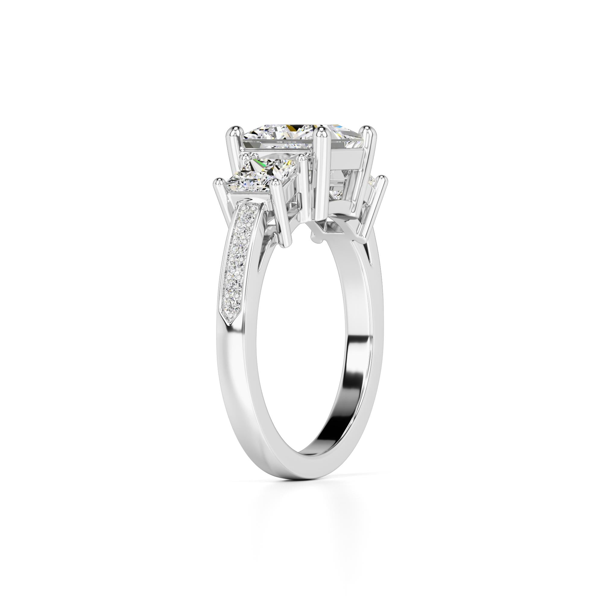 Mabel Lab Grown Diamond Ring | White Gold | 3