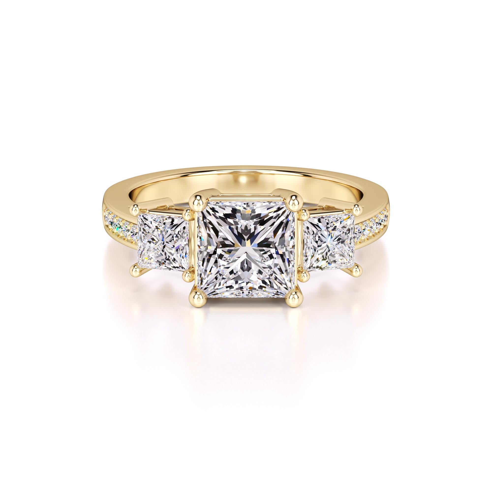 Mabel Lab Grown Diamond Ring | Yellow Gold | 1