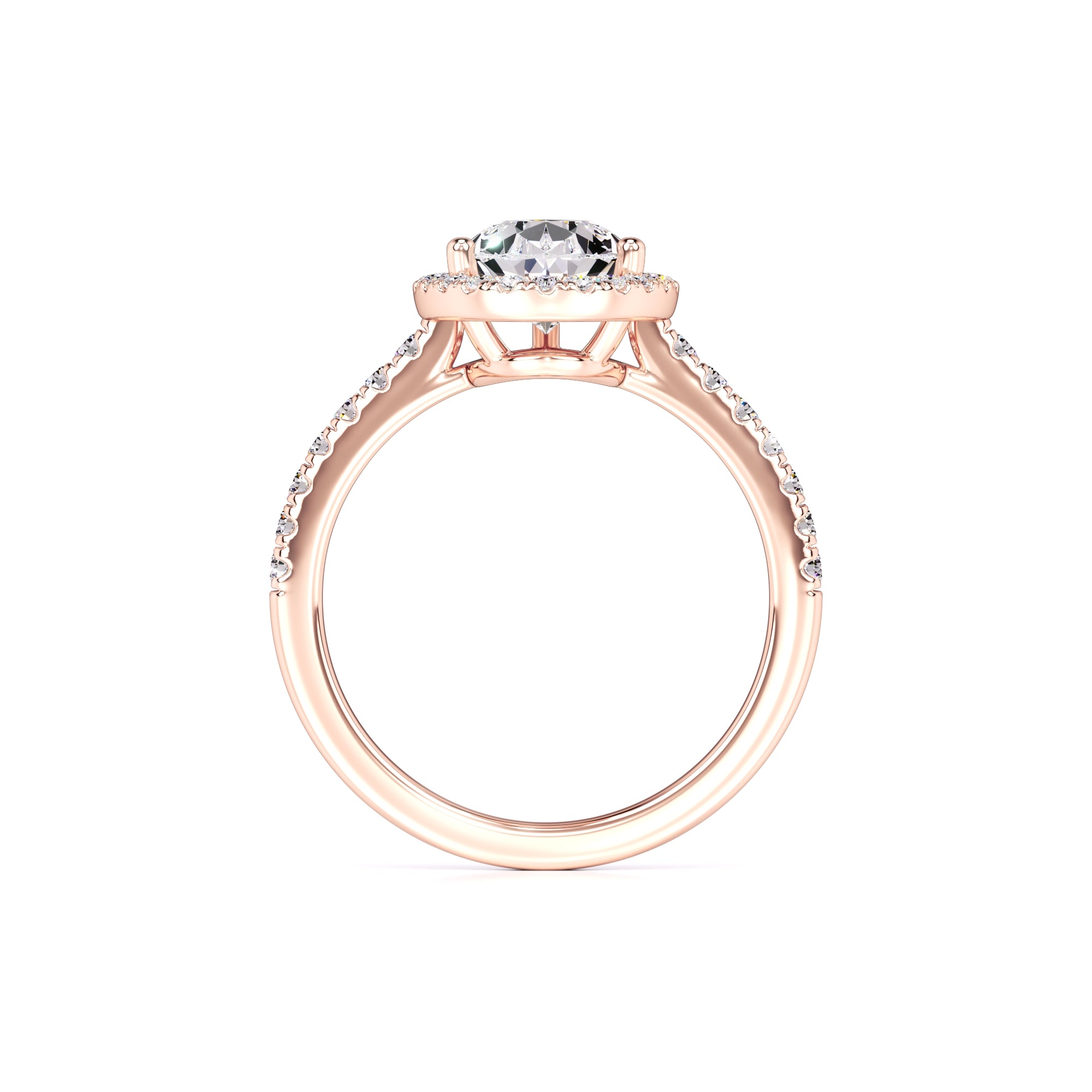 Samantha Moissanite & Lab Grown Diamond Ring | Rose Gold | 4