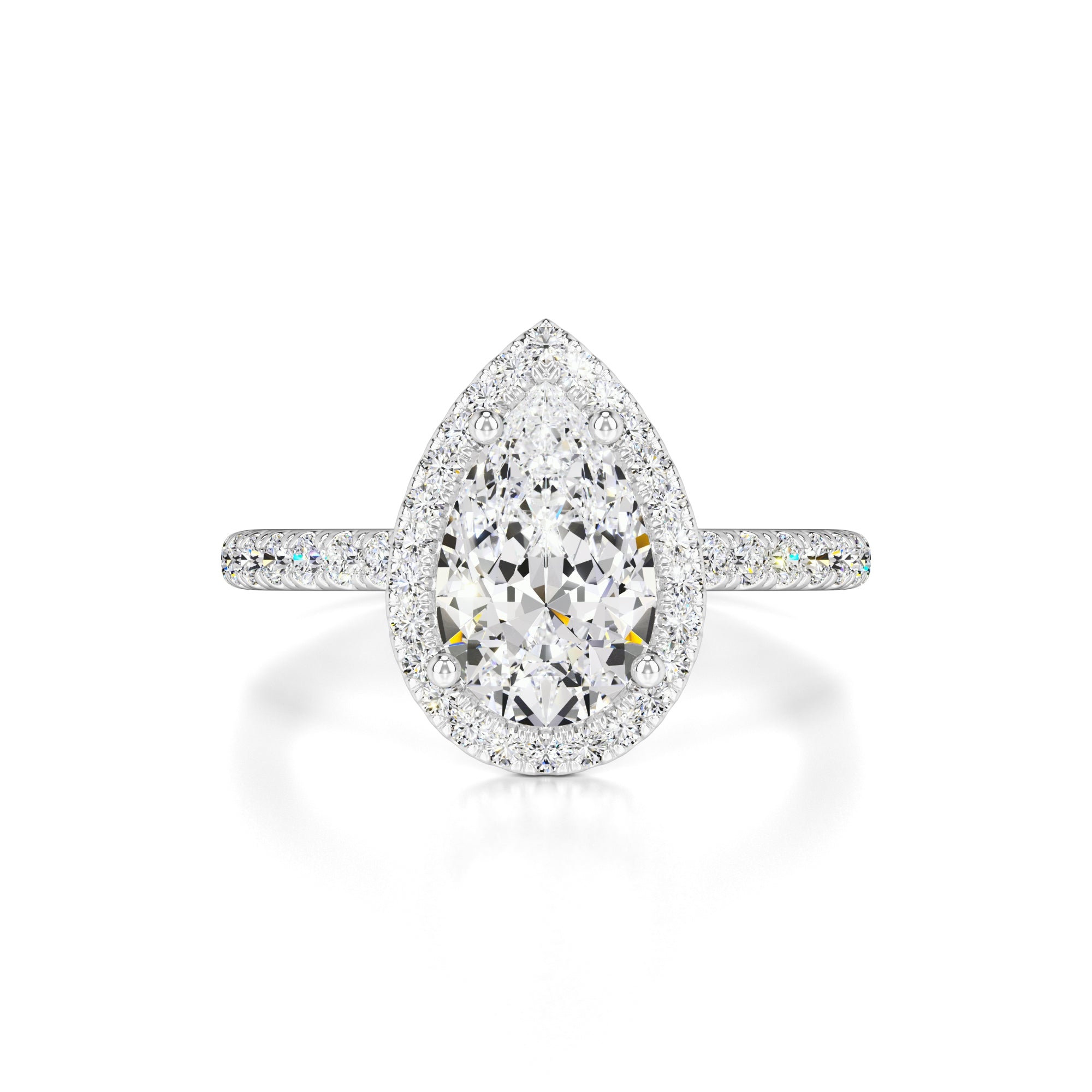 Samantha Moissanite & Lab Grown Diamond Ring | White Gold | 1