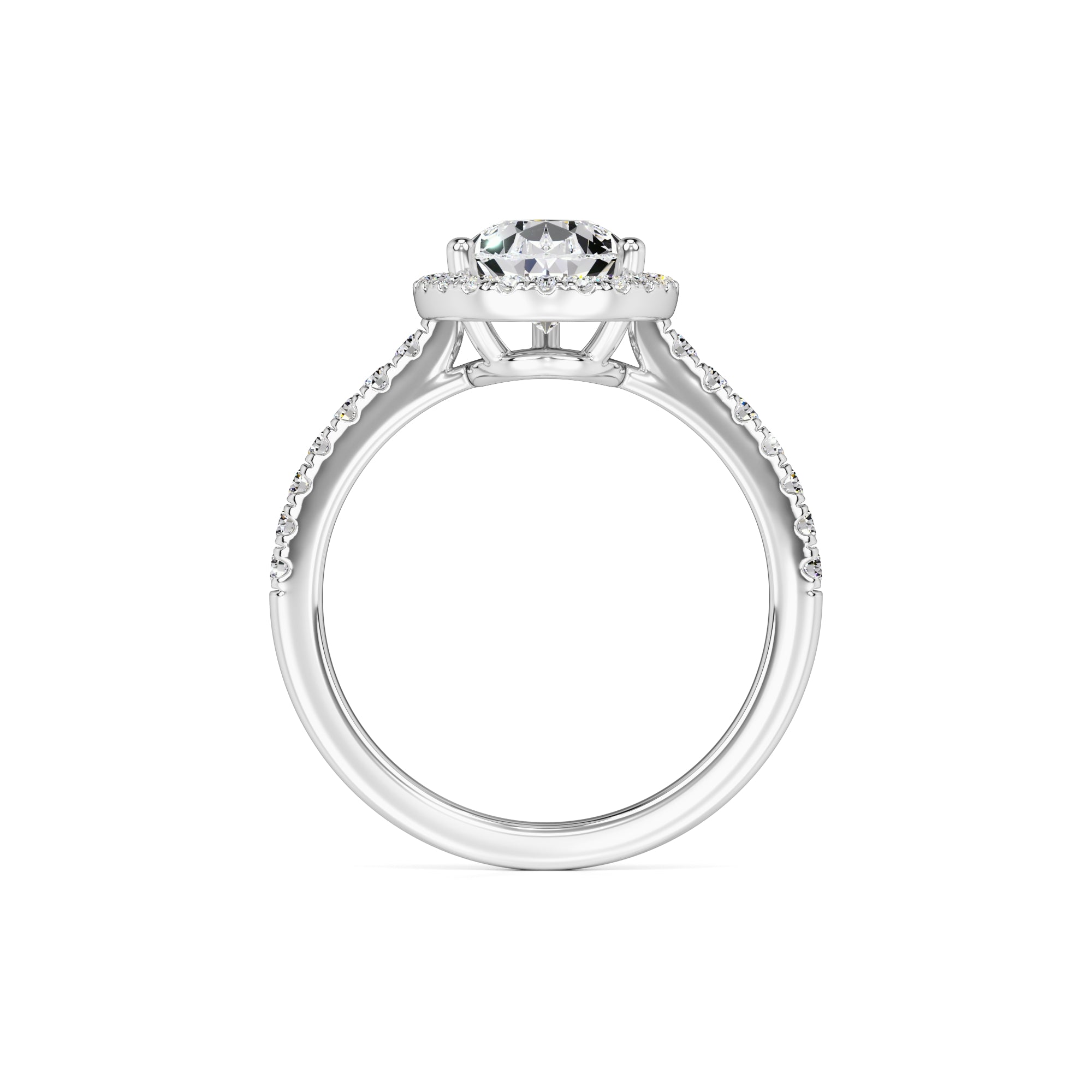 Samantha Moissanite & Lab Grown Diamond Ring | White Gold | 4