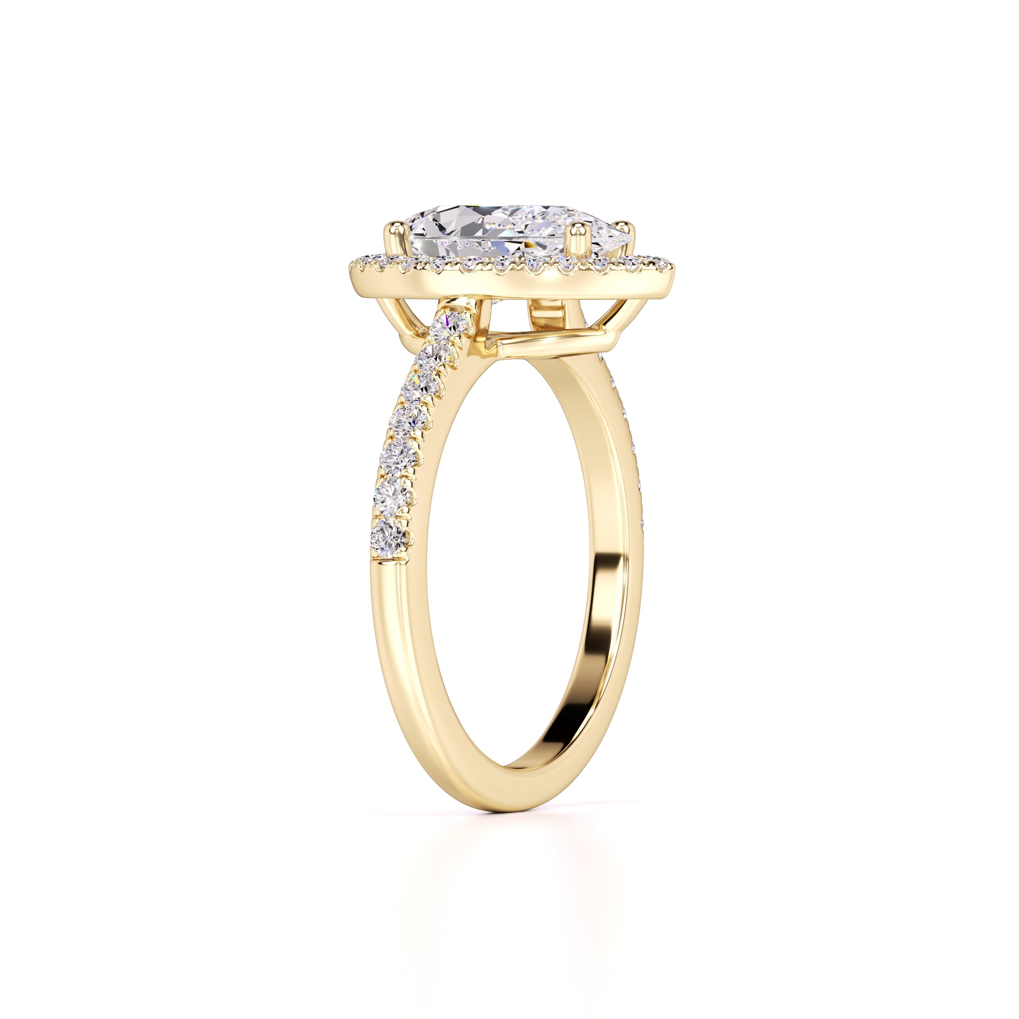 Samantha Lab Grown Diamond Ring | Yellow Gold | 3