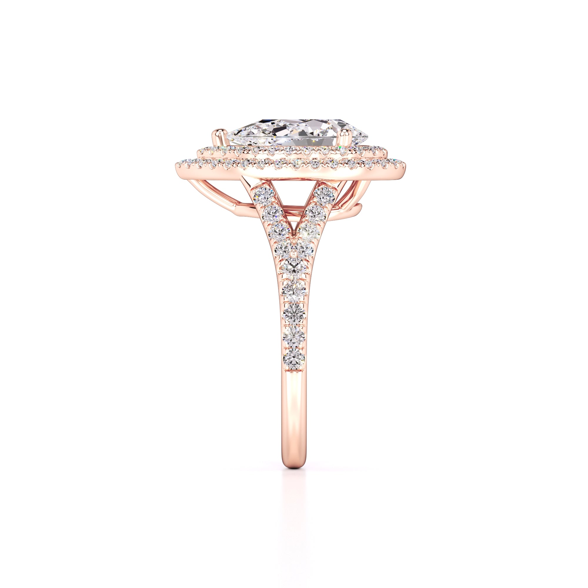 Veronica Lab Grown Diamond Ring | Rose Gold | 4