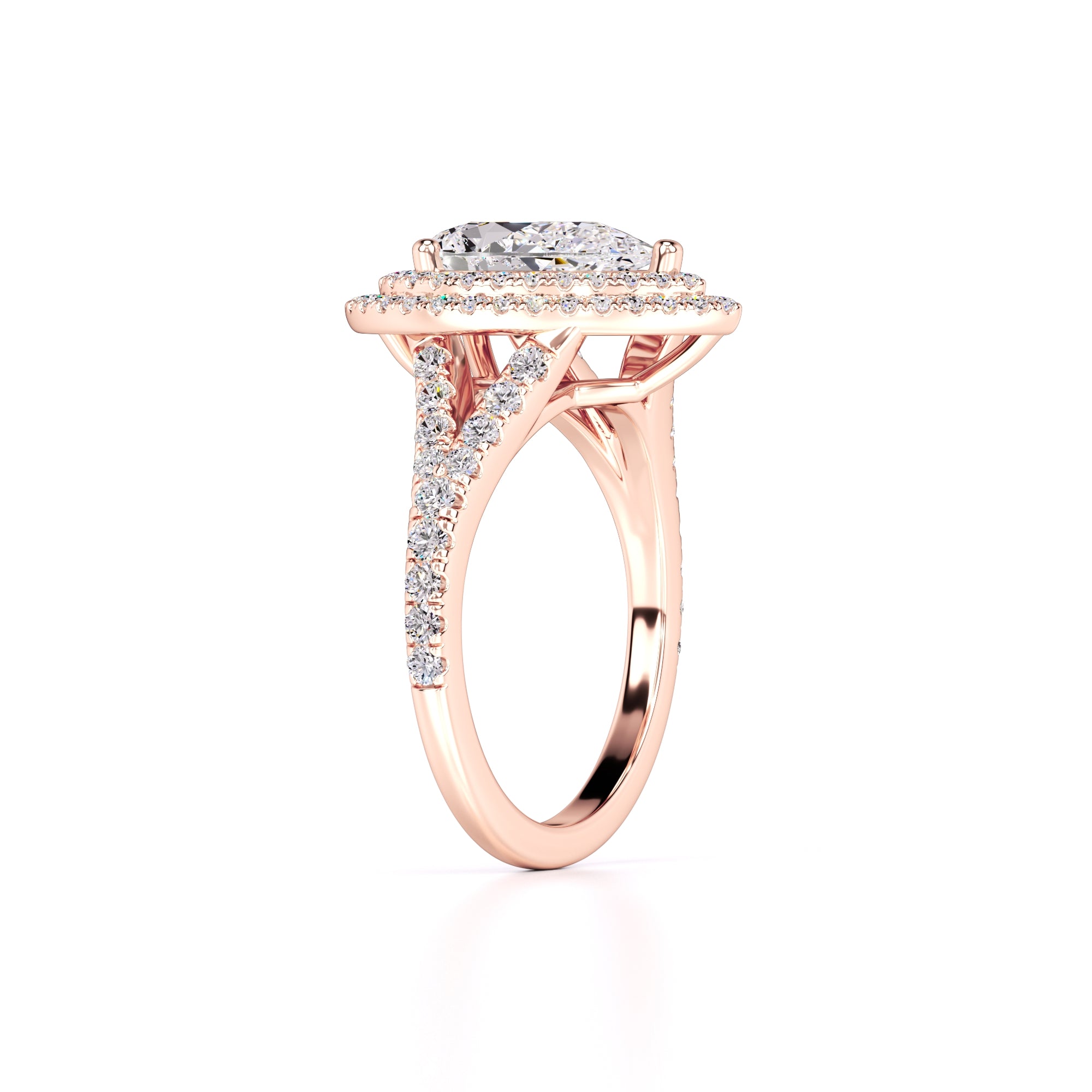 Veronica Lab Grown Diamond Ring | Rose Gold | 3