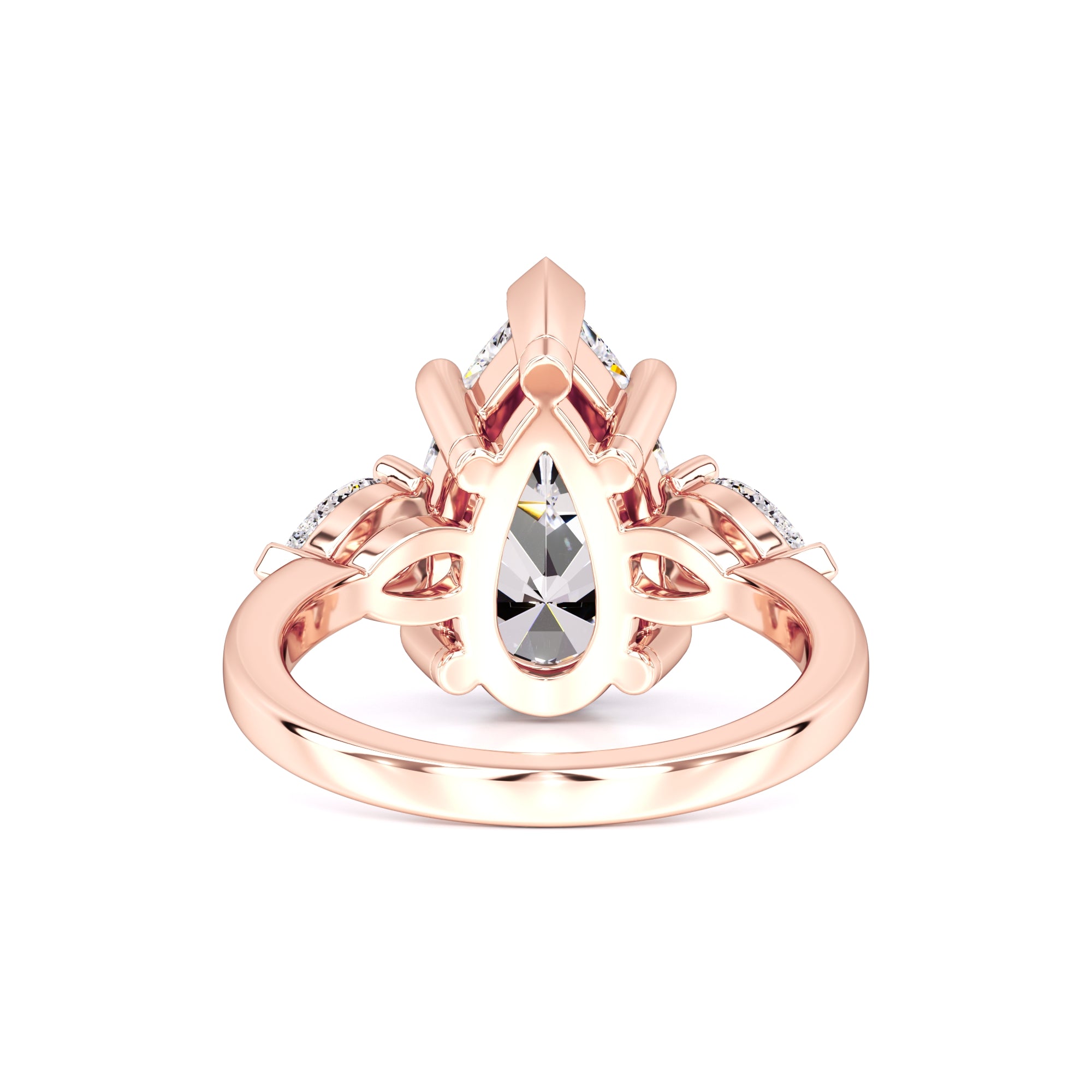Sadie Moissanite & Lab Grown Diamond Ring | Rose Gold | 3