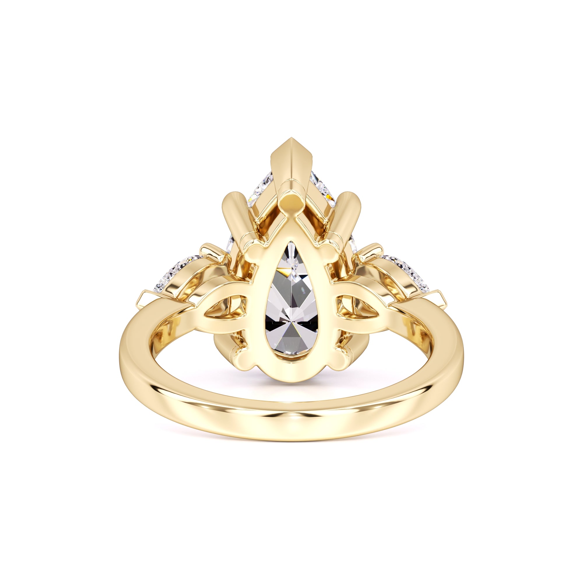 Sadie Moissanite & Lab Grown Diamond Ring | Yellow Gold | 3