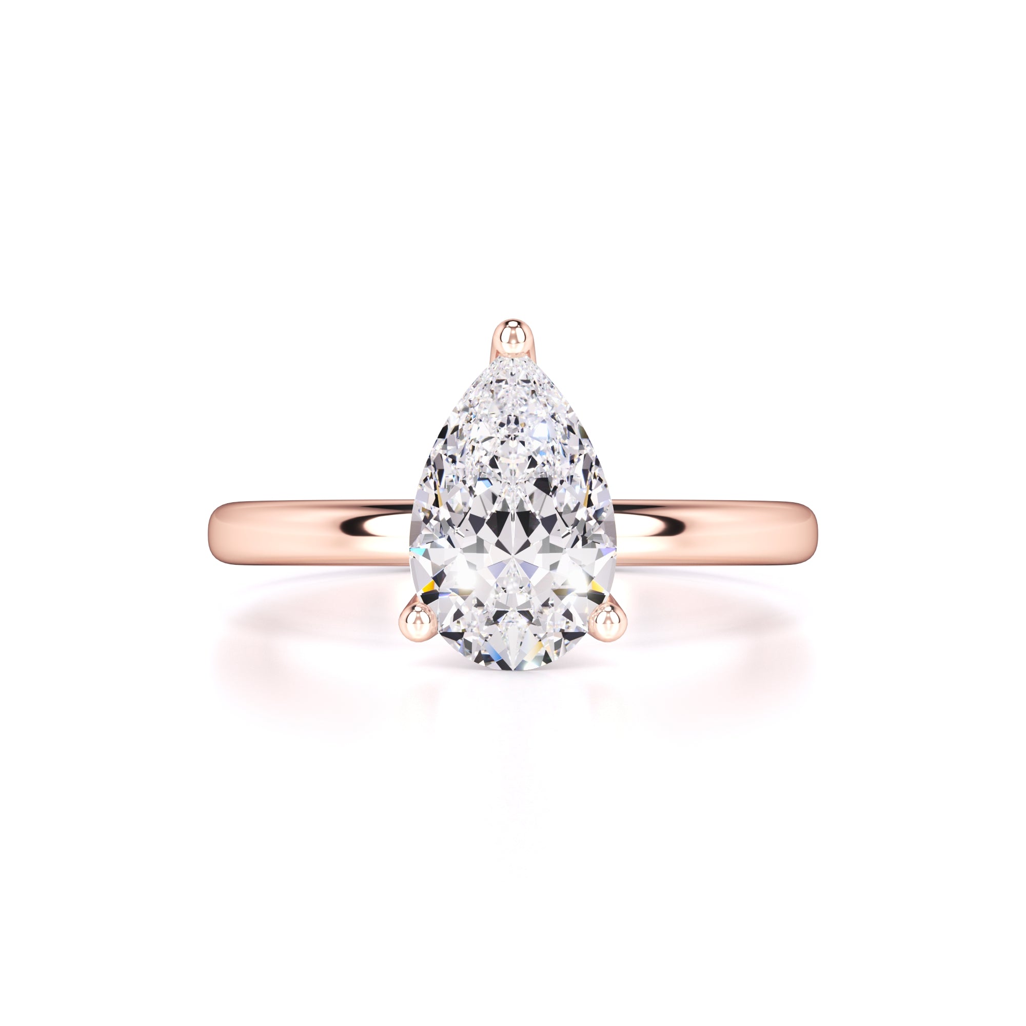 Mila Moissanite Ring | Rose Gold | 1