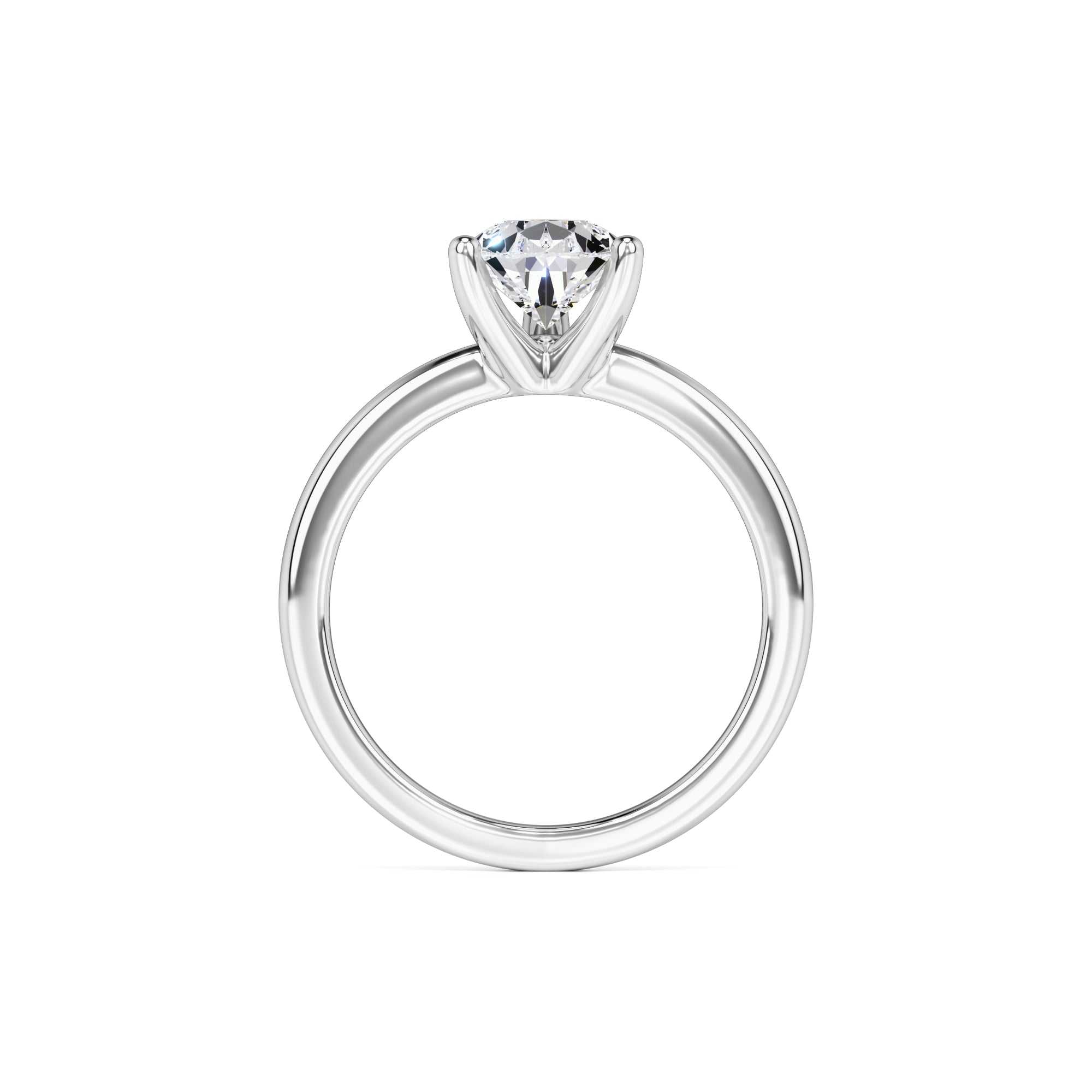 Mila Moissanite Ring | White Gold | 4