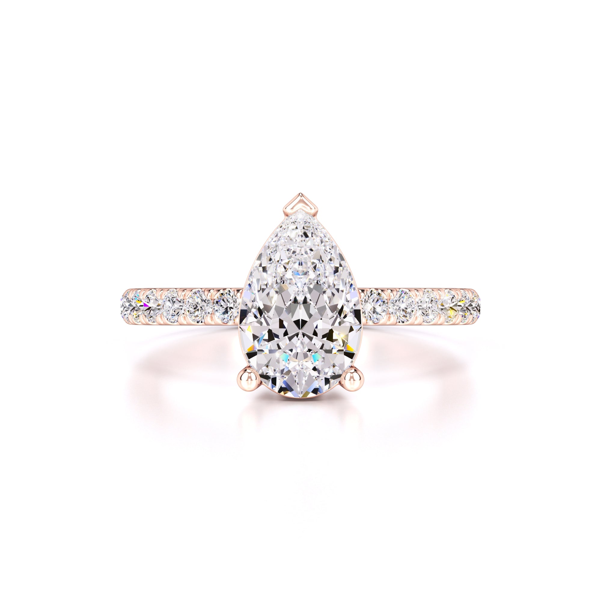 Gabriela Moissanite & Lab Grown Diamond Ring | Rose Gold | 1