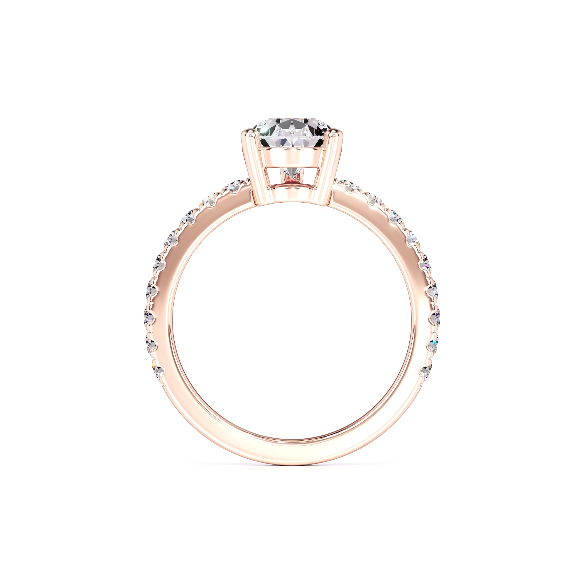 Gabriela Moissanite & Lab Grown Diamond Ring | Rose Gold | 4