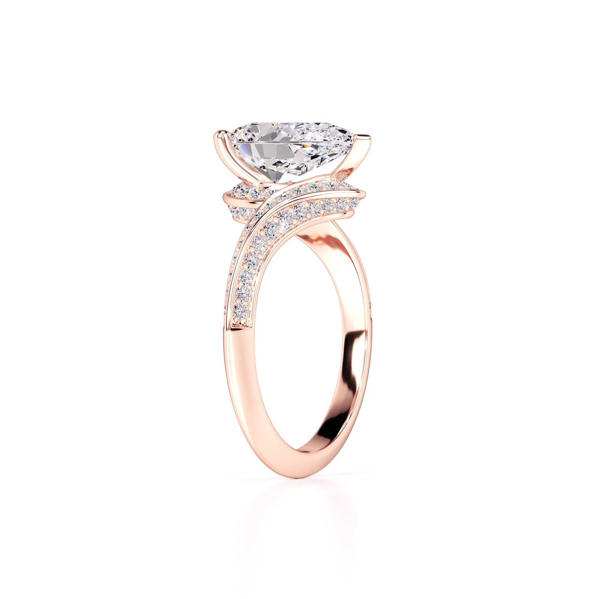 Julia Lab Grown Diamond Ring | Rose Gold | 3