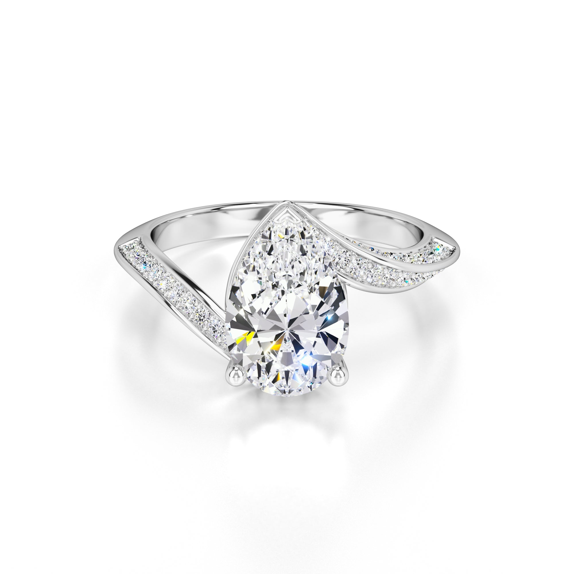 Julia Lab Grown Diamond Ring | White Gold | 1