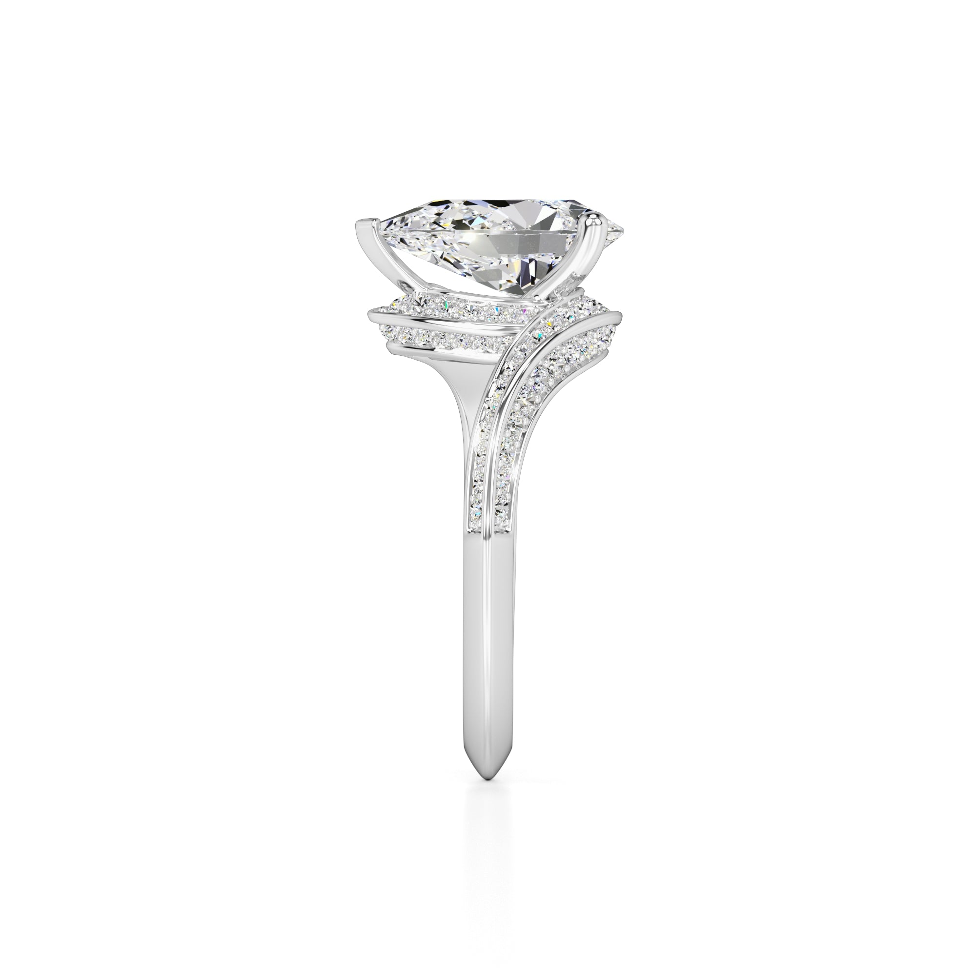Julia Lab Grown Diamond Ring | White Gold | 4