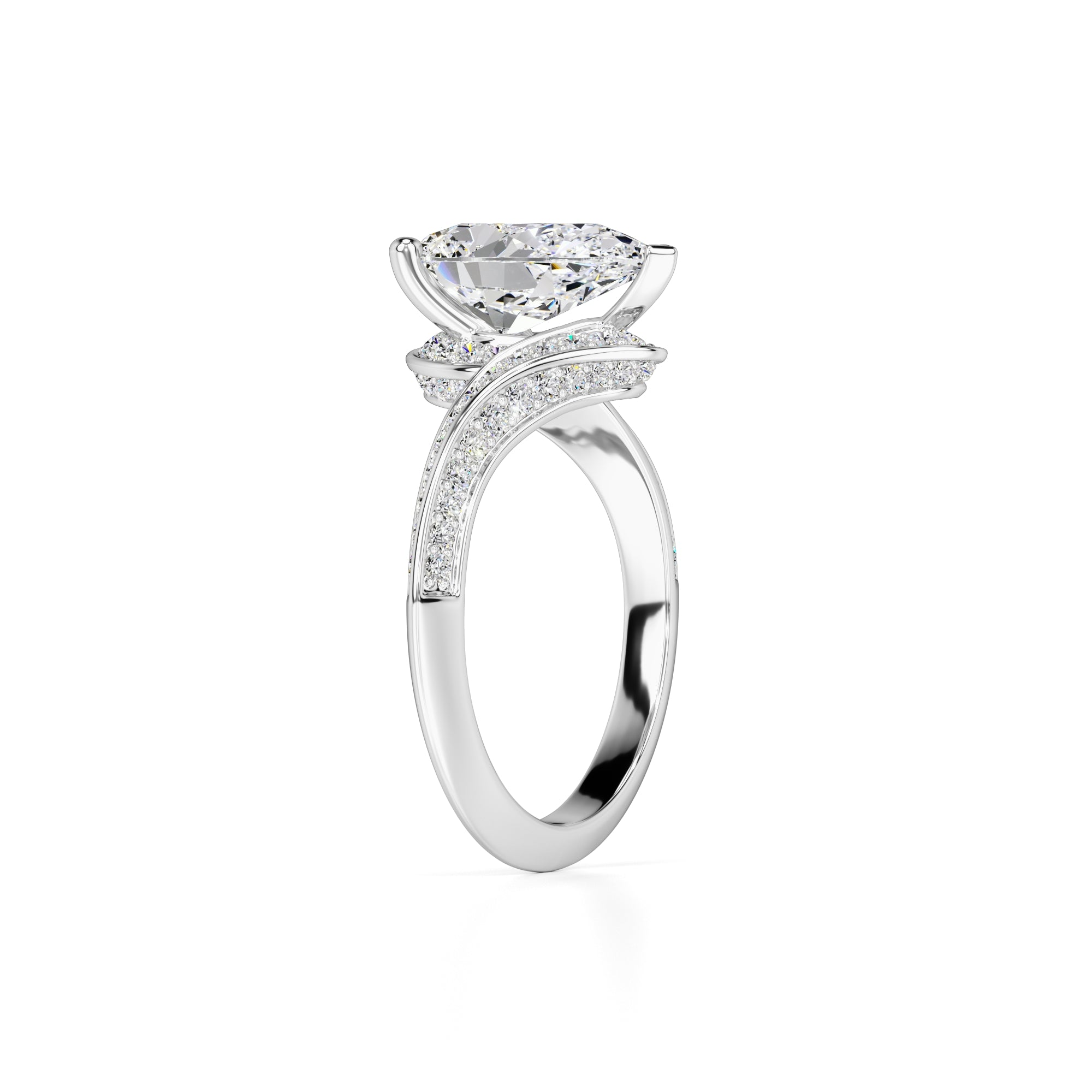Julia Lab Grown Diamond Ring | White Gold | 3