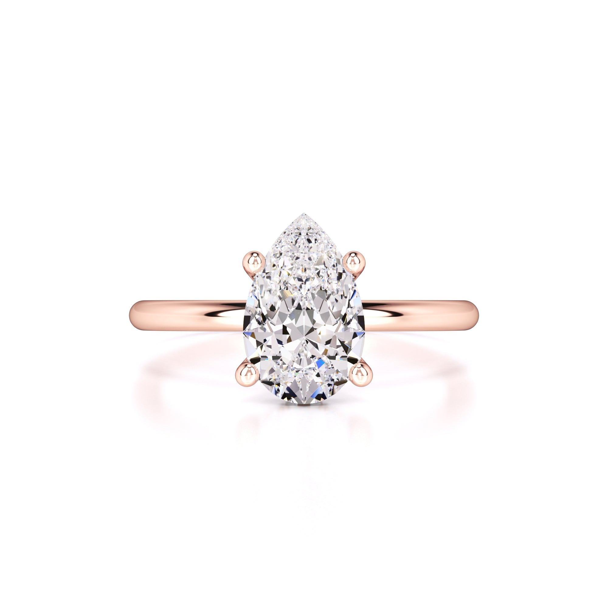 Alexis Moissanite & Lab Grown Diamond Ring | Rose Gold | 1