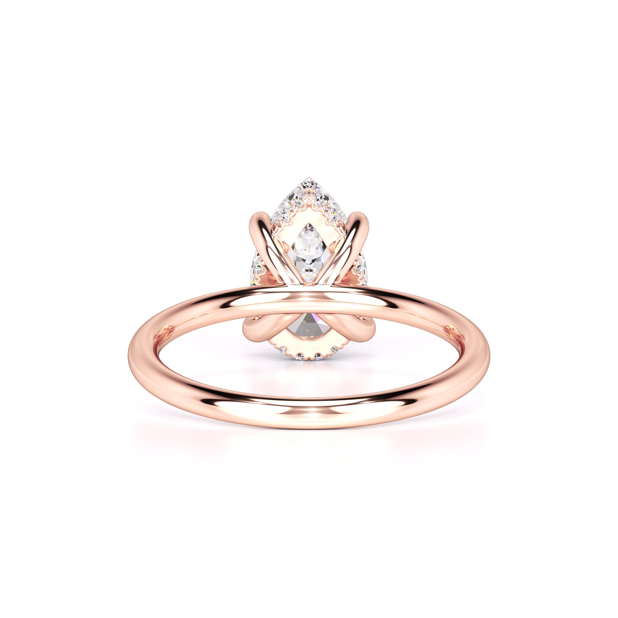 Alexis Moissanite & Lab Grown Diamond Ring | Rose Gold | 3