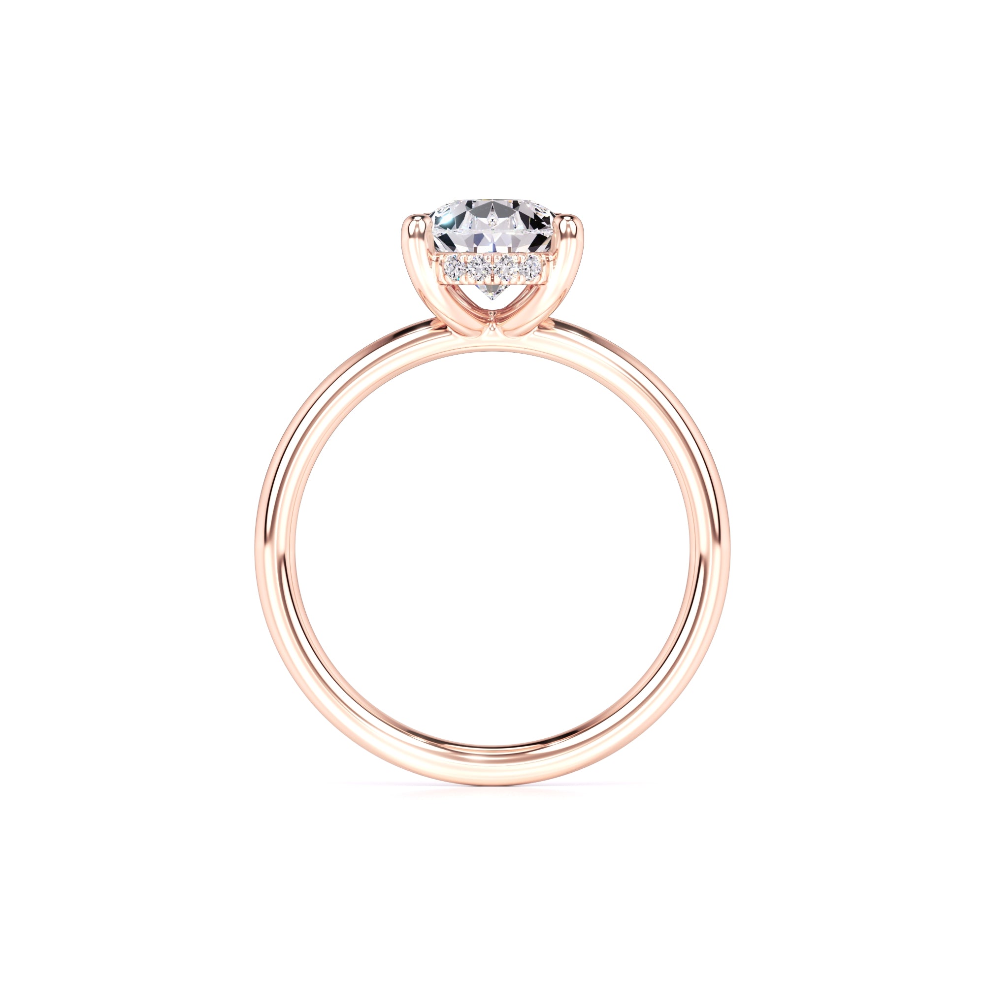 Alexis Moissanite & Lab Grown Diamond Ring | Rose Gold | 4
