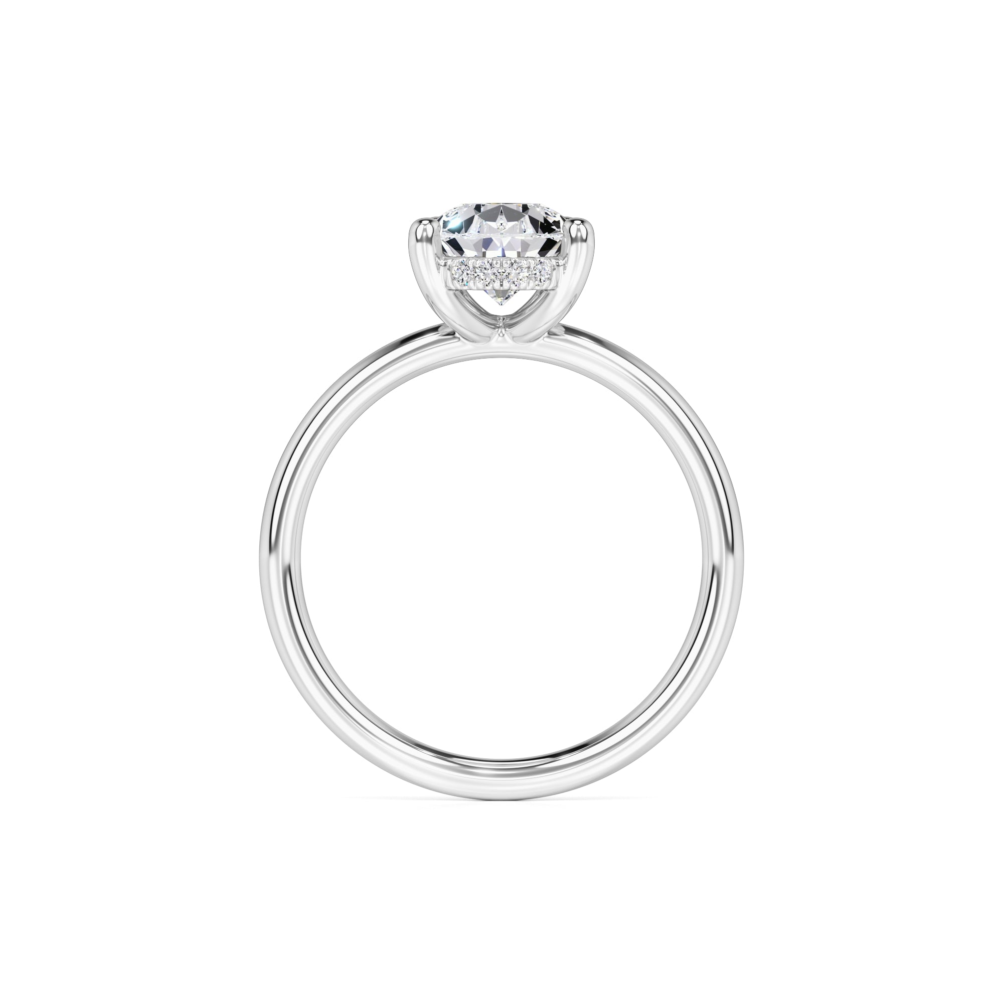 Alexis Moissanite & Lab Grown Diamond Ring | White Gold | 4