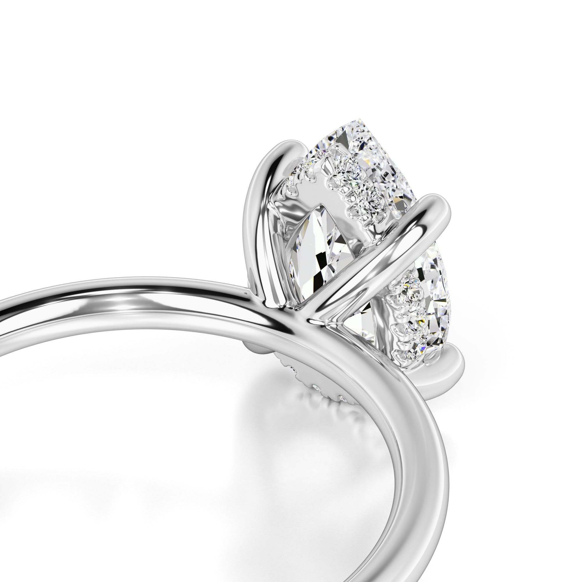 Alexis Moissanite & Lab Grown Diamond Ring | White Gold | 2