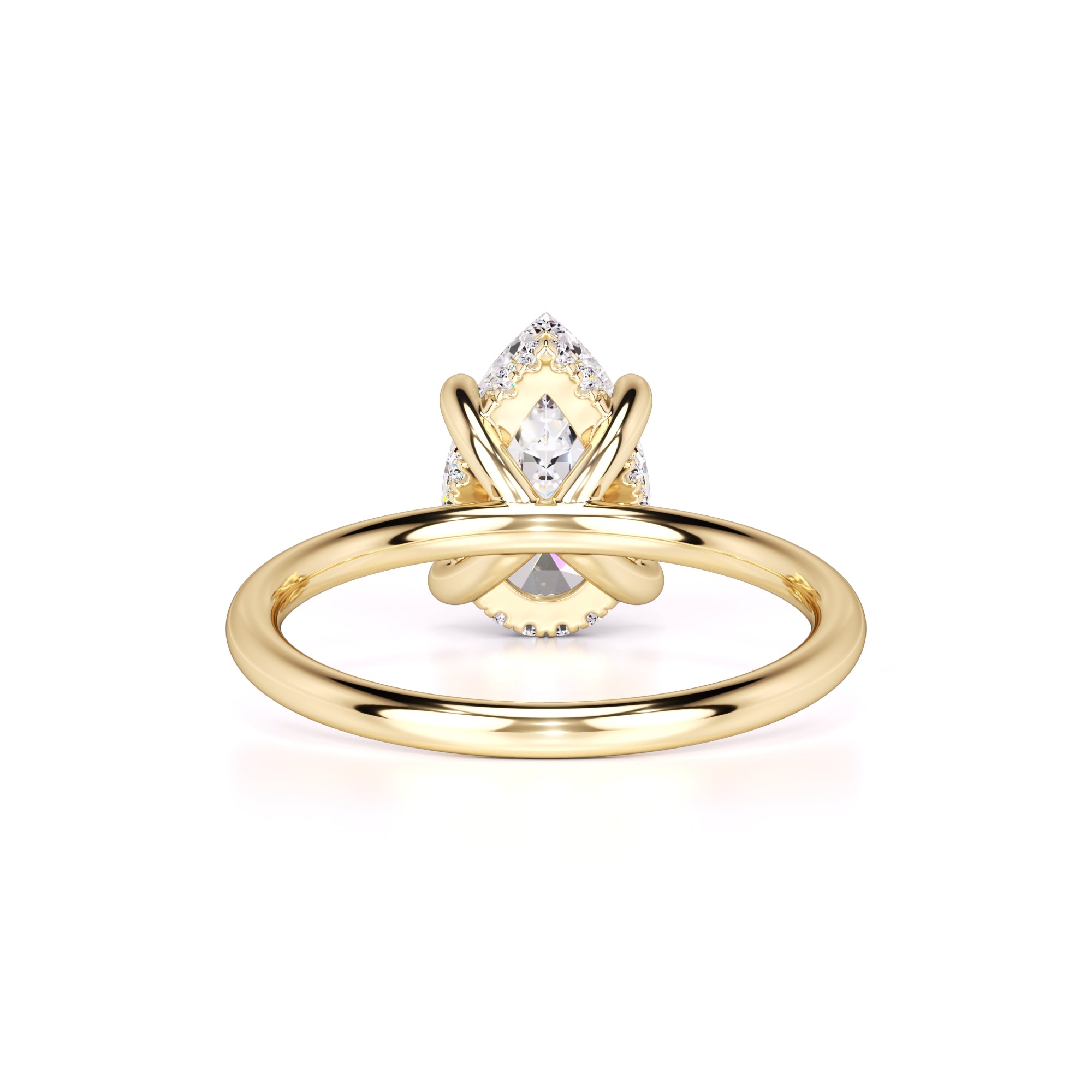 Alexis Moissanite & Lab Grown Diamond Ring | Yellow Gold | 3