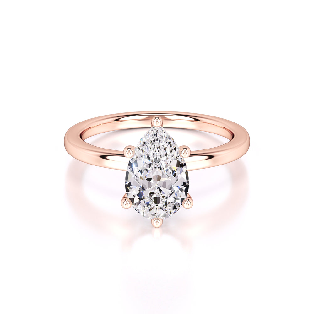 Ashley Lab Grown Diamond Ring | Rose Gold | 1