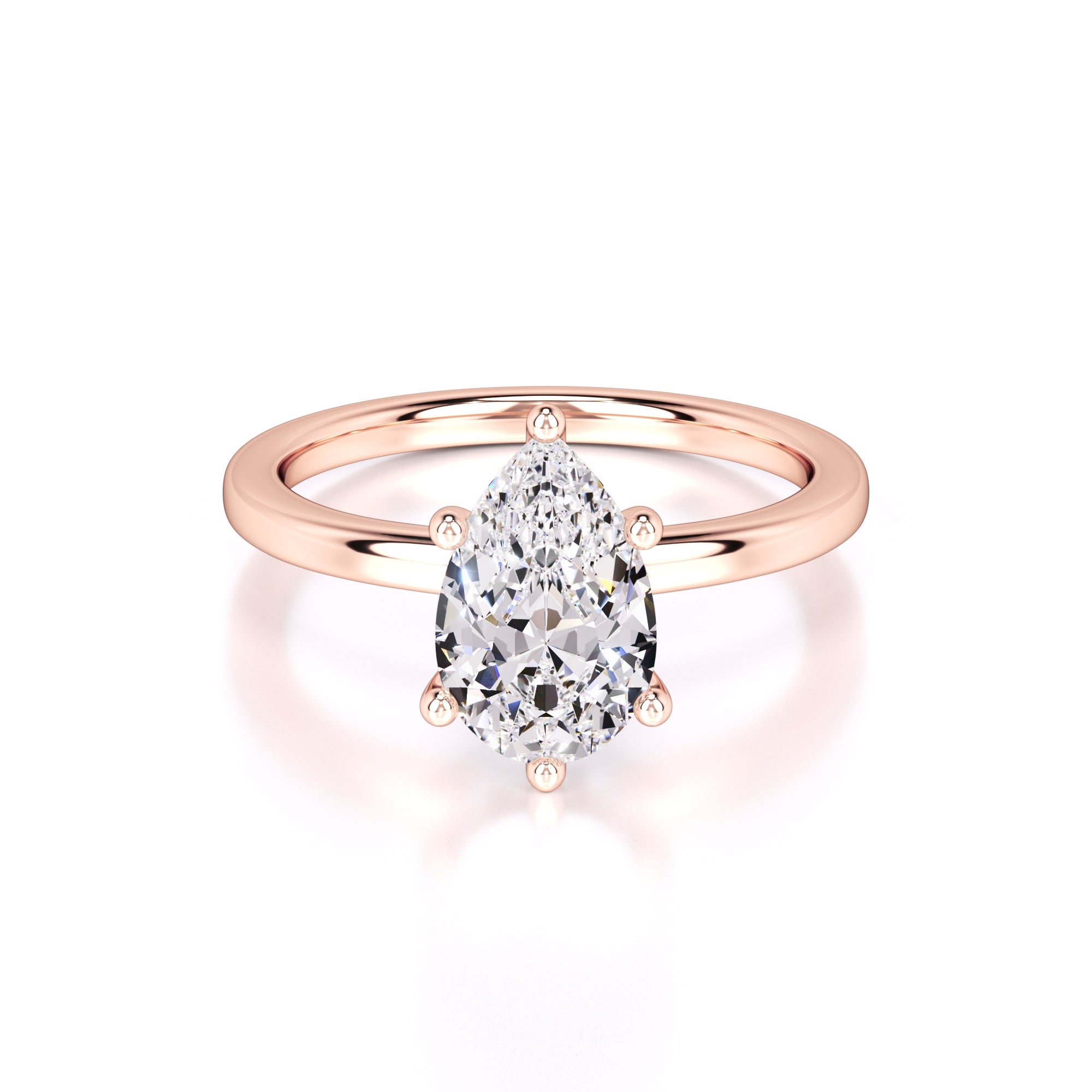 Ashley Lab Grown Diamond Ring | Rose Gold | 1