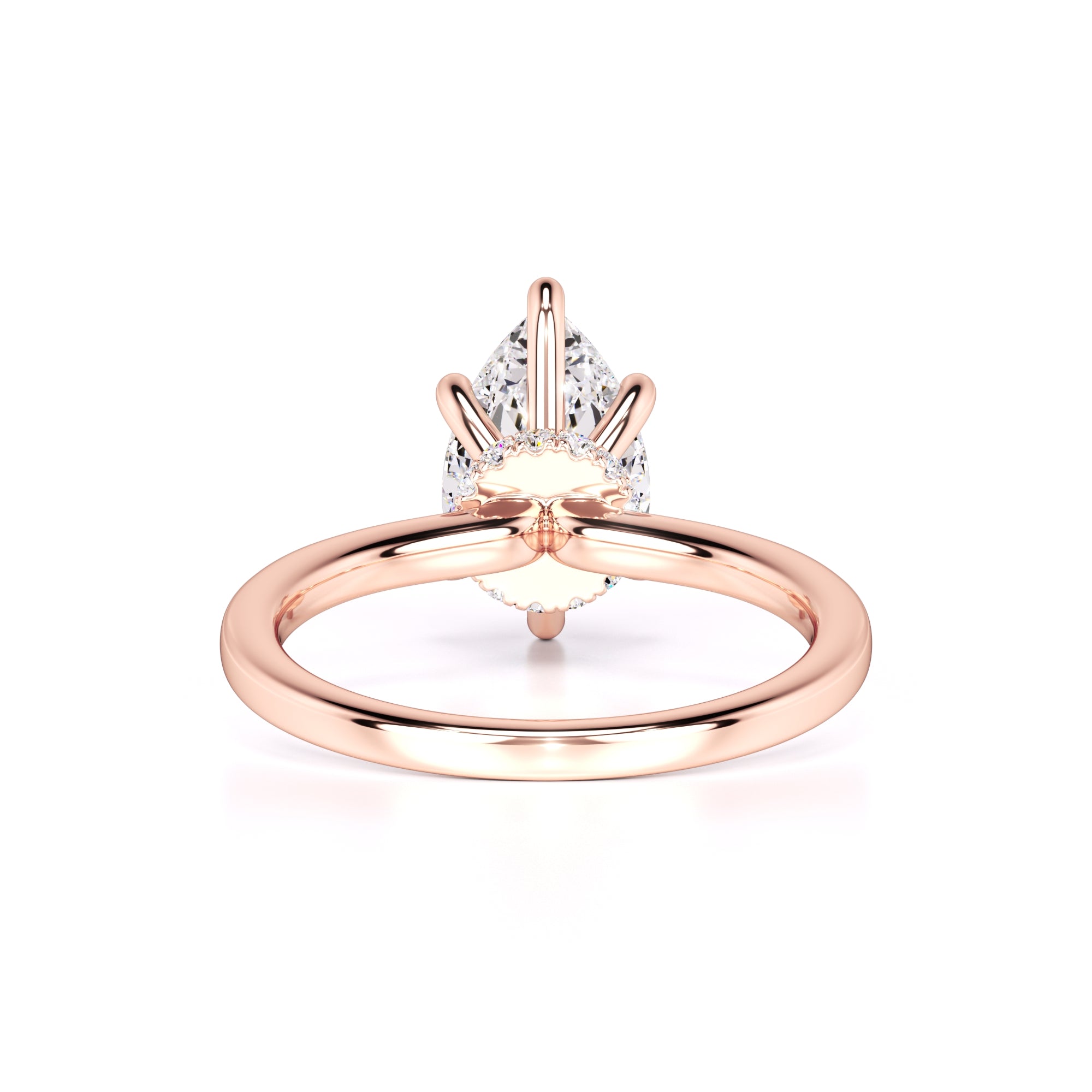 Ashley Moissanite & Lab Grown Diamond Ring | Rose Gold | 3