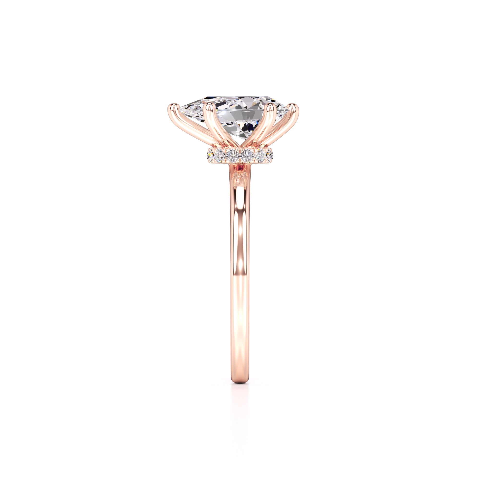 Ashley Lab Grown Diamond Ring | Rose Gold | 4