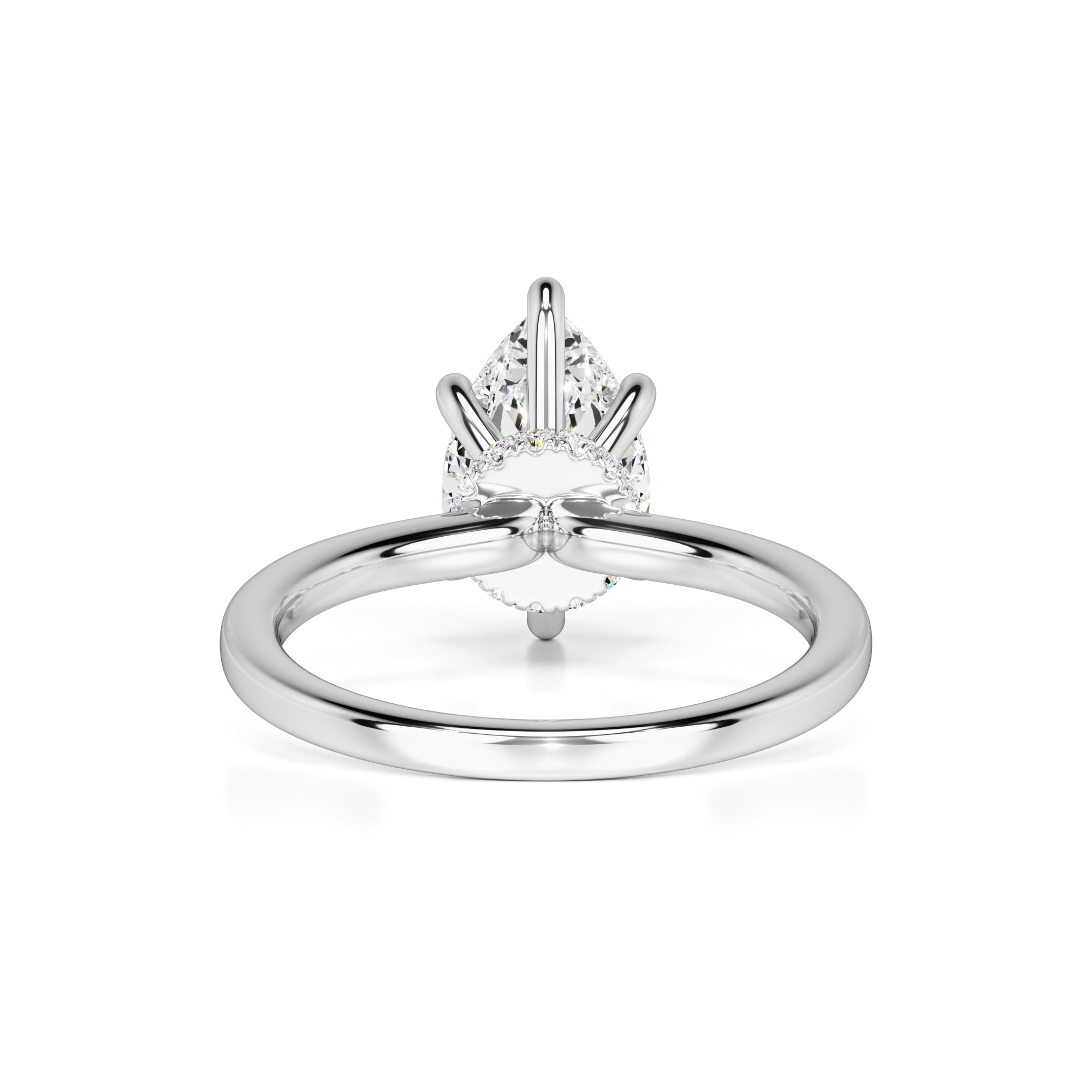 Ashley Moissanite & Lab Grown Diamond Ring | White Gold | 3