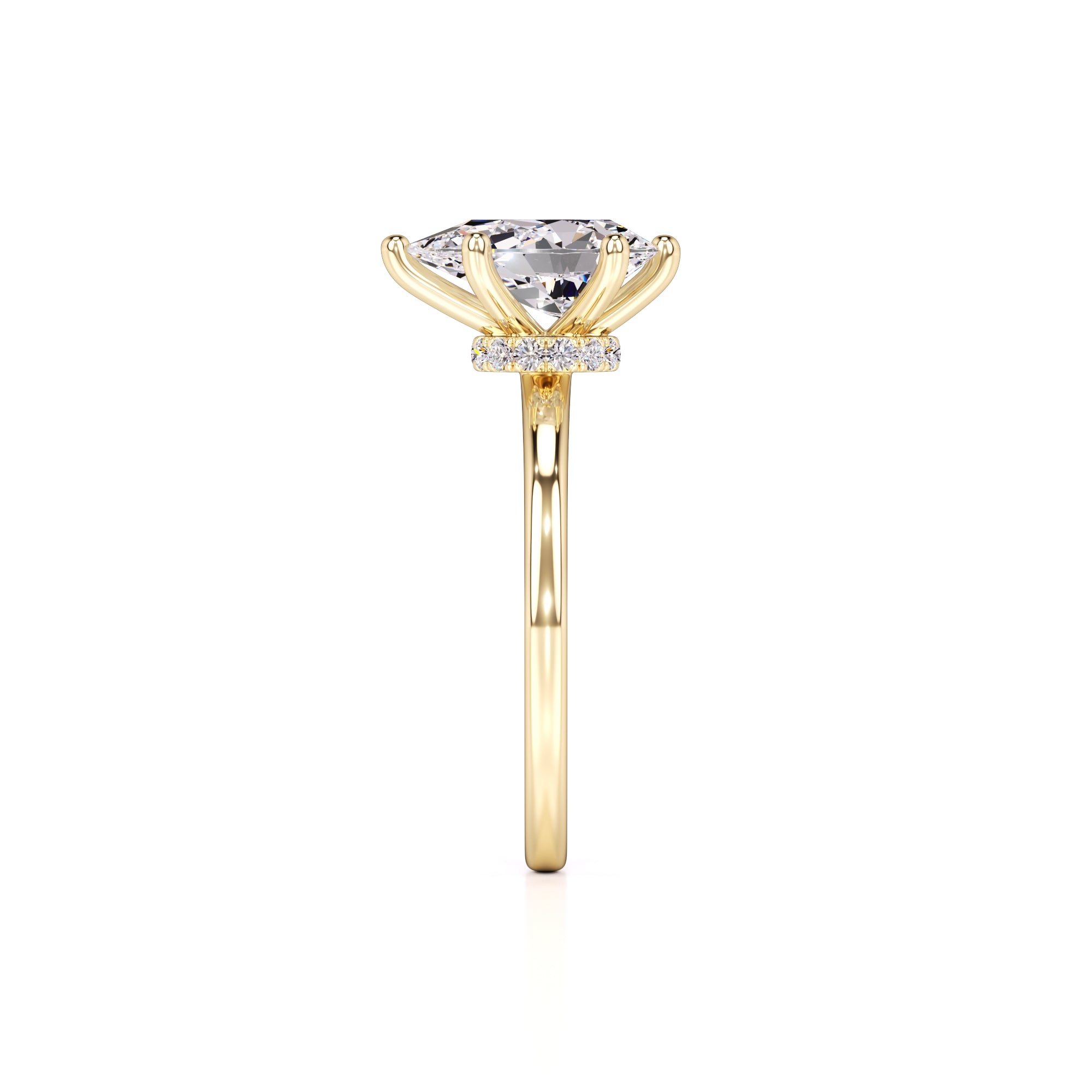 Ashley Lab Grown Diamond Ring | Yellow Gold | 4