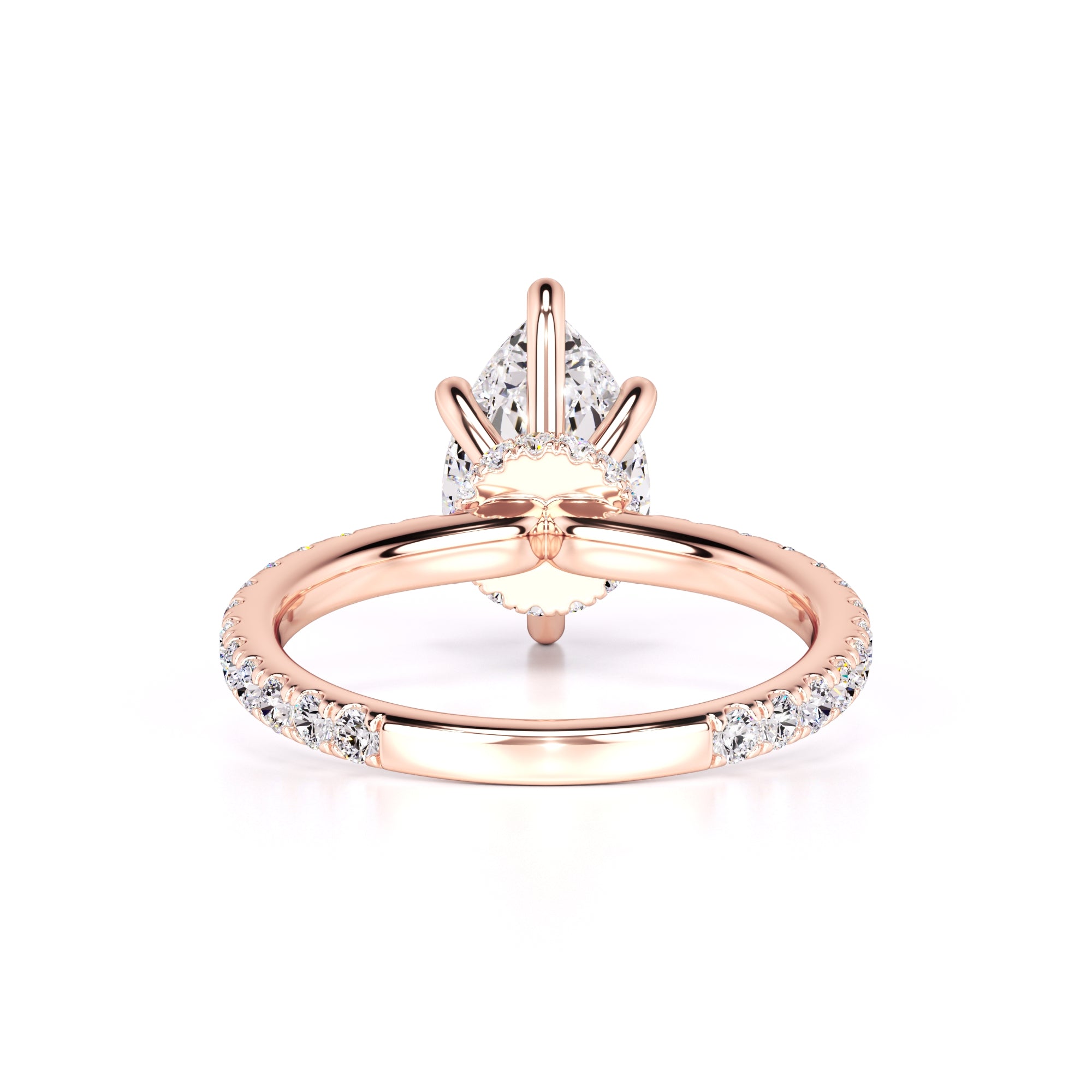 Caroline Moissanite & Lab Grown Diamond Ring | Rose Gold | 3