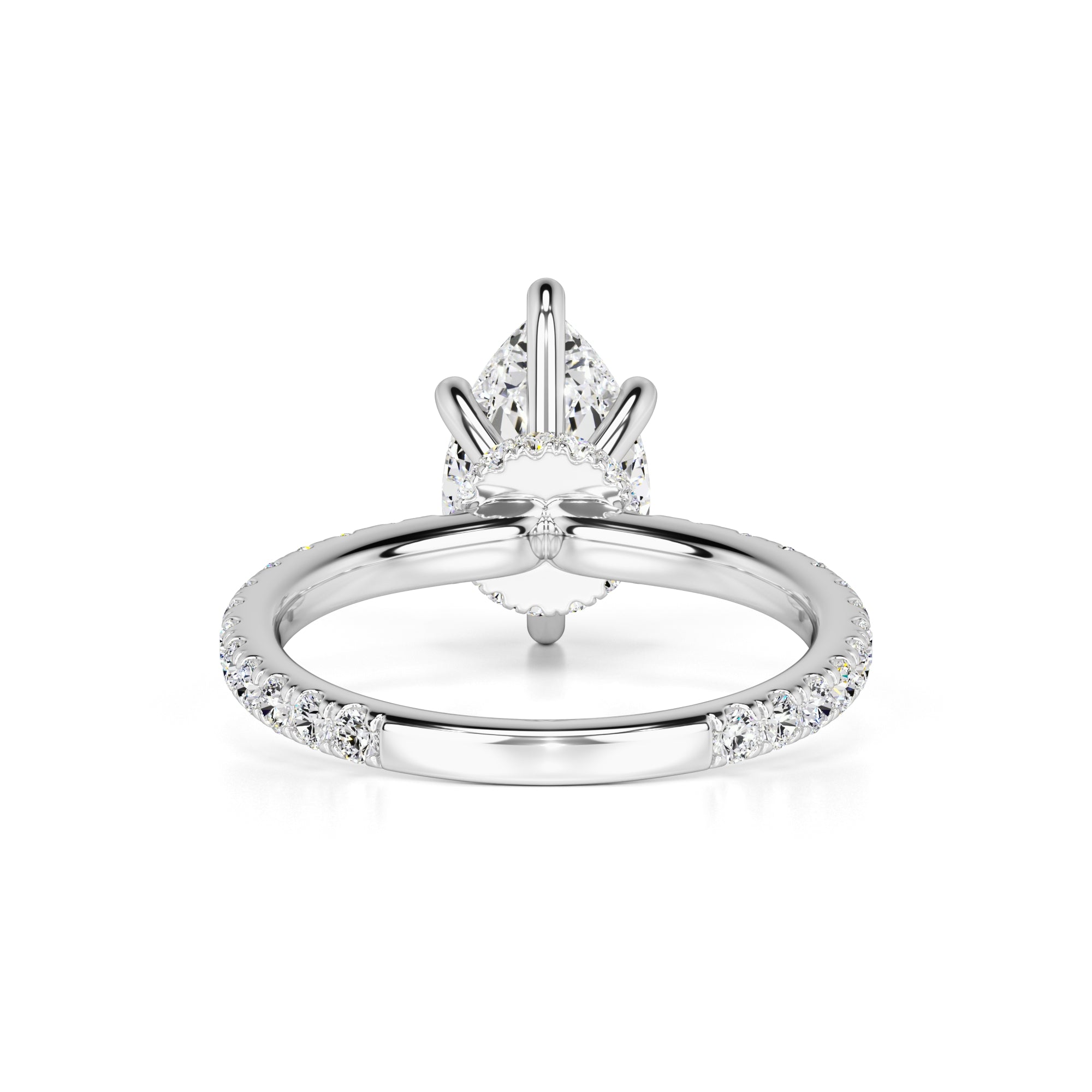 Caroline Moissanite & Lab Grown Diamond Ring | White Gold | 3