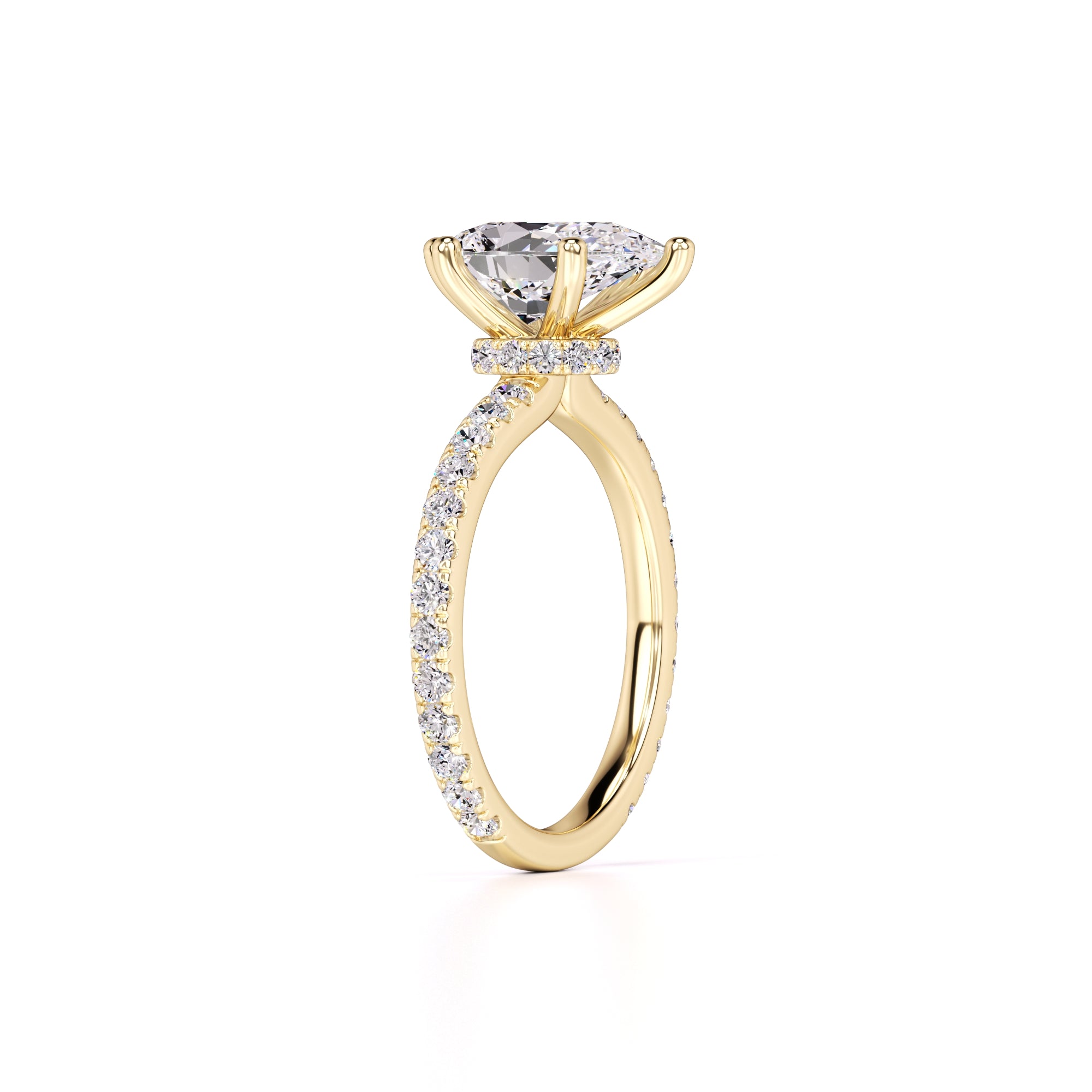 Caroline Lab Grown Diamond Ring | Yellow Gold | 3