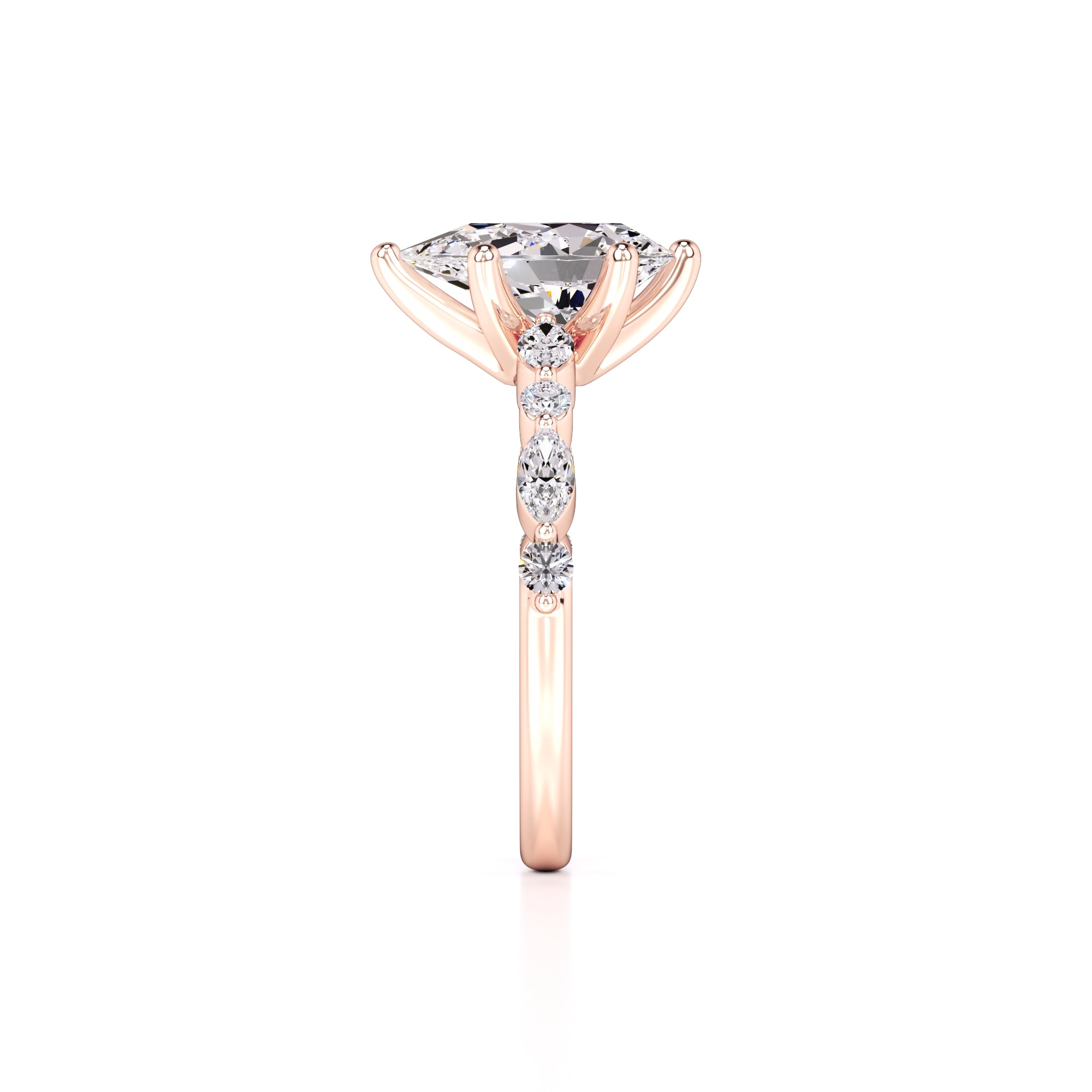 Cassidy Lab Grown Diamond Ring | Rose Gold | 4