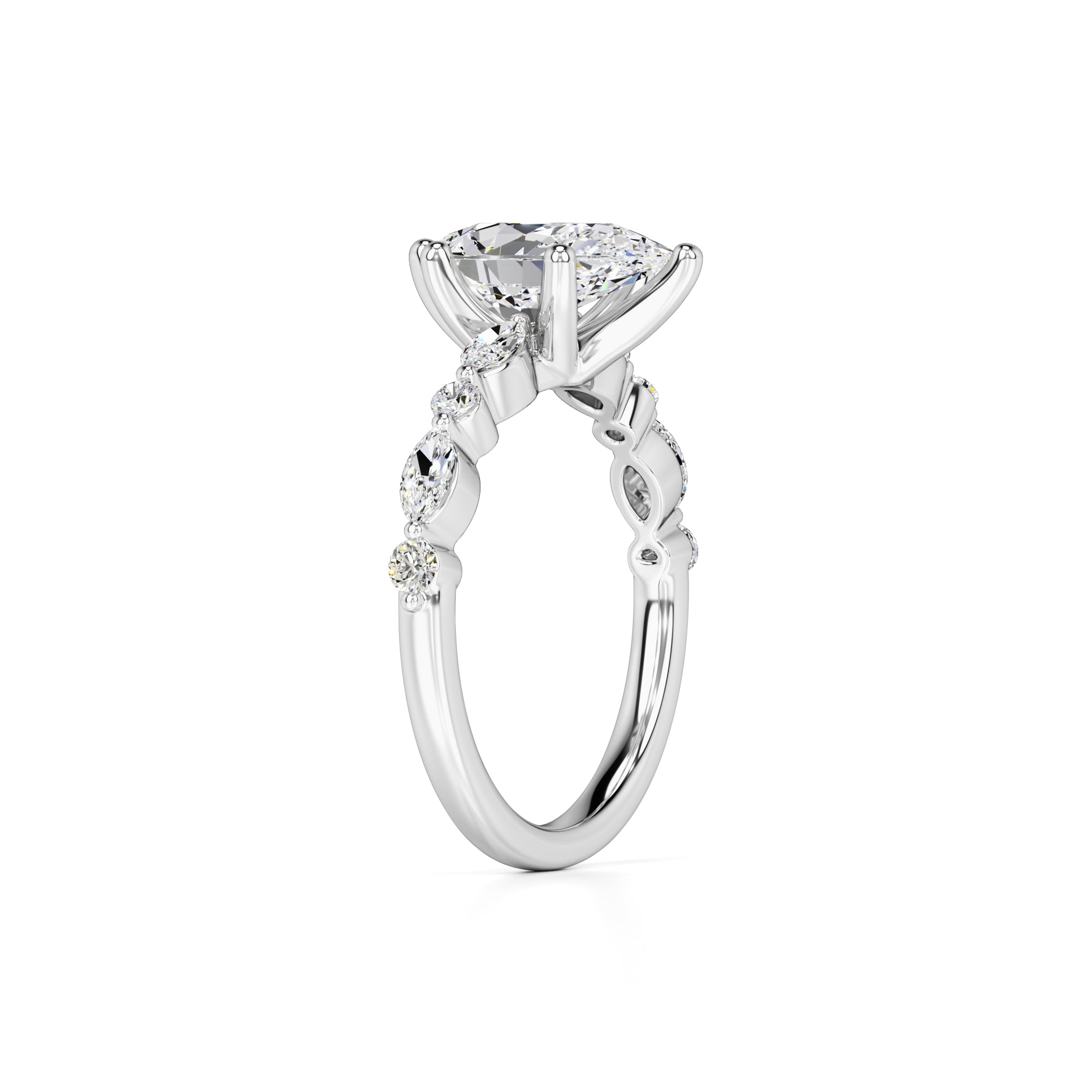 Cassidy Lab Grown Diamond Ring | White Gold | 3